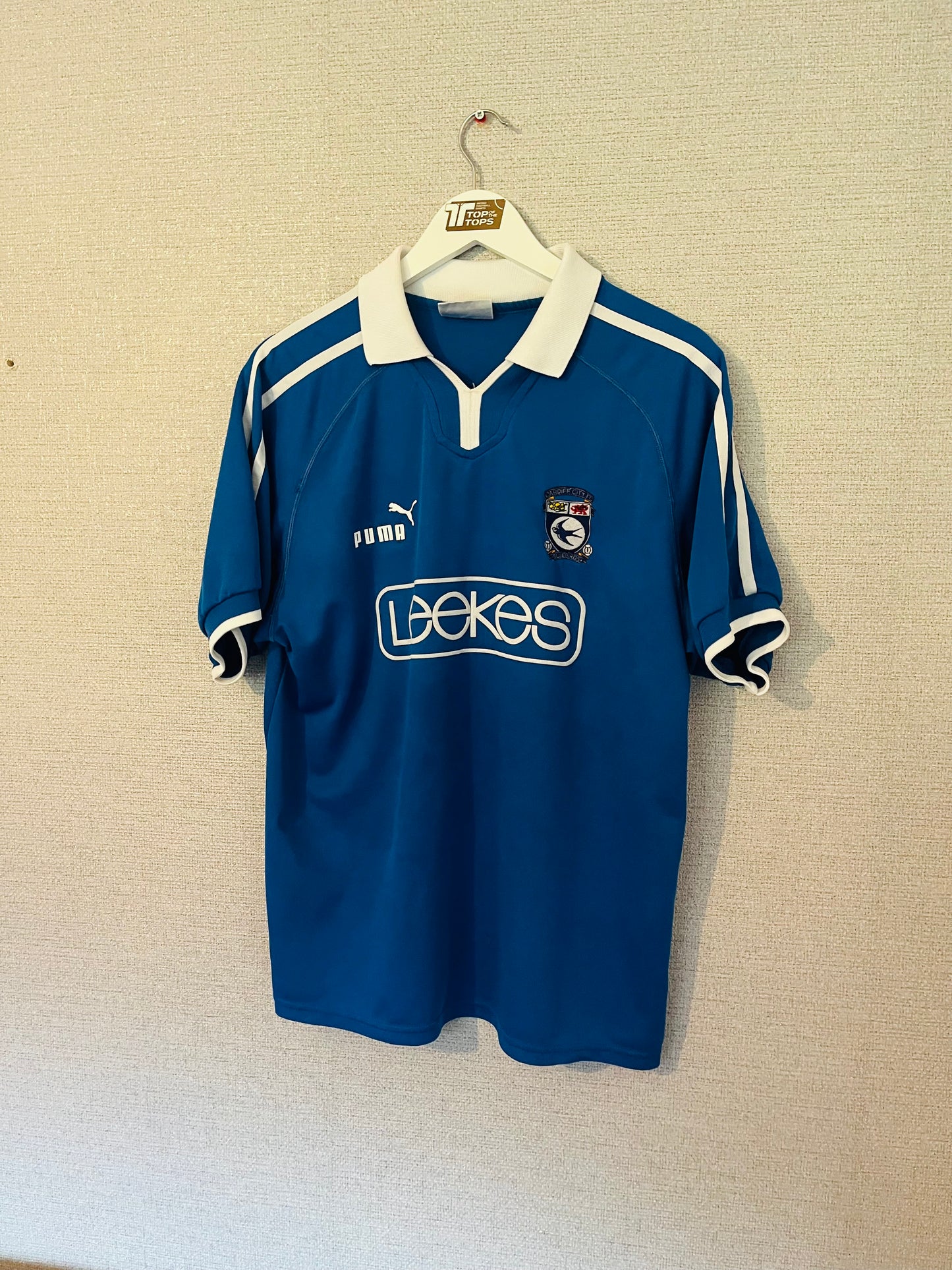 Cardiff City home football shirt 2002/03 Medium