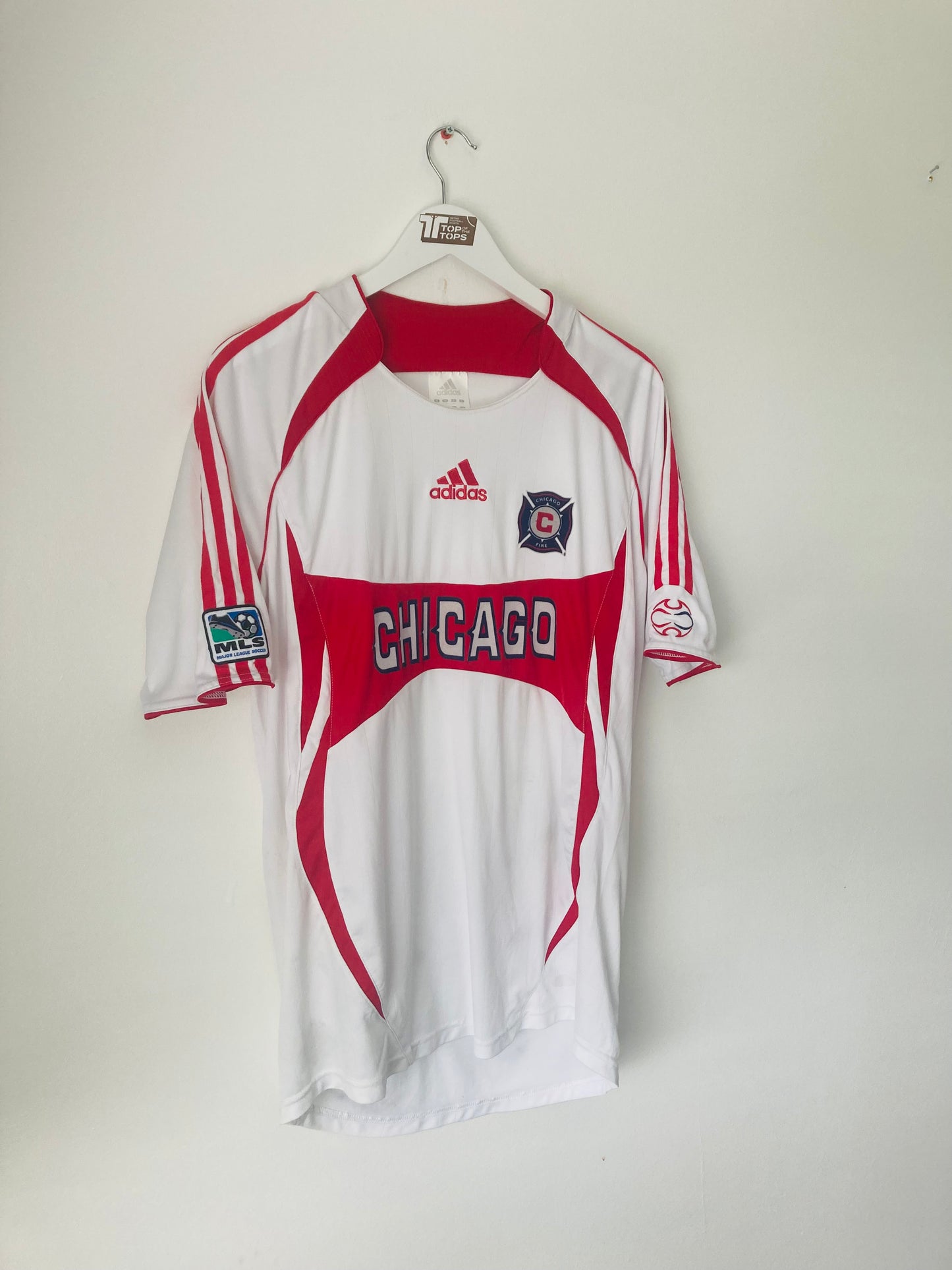 Chicago Fire away football shirt 2007/08 Wanchope Medium