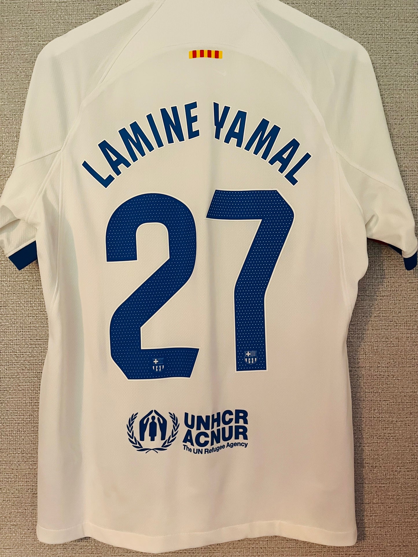 Barcelona away football shirt 2023/24 Lamine Yamal Medium