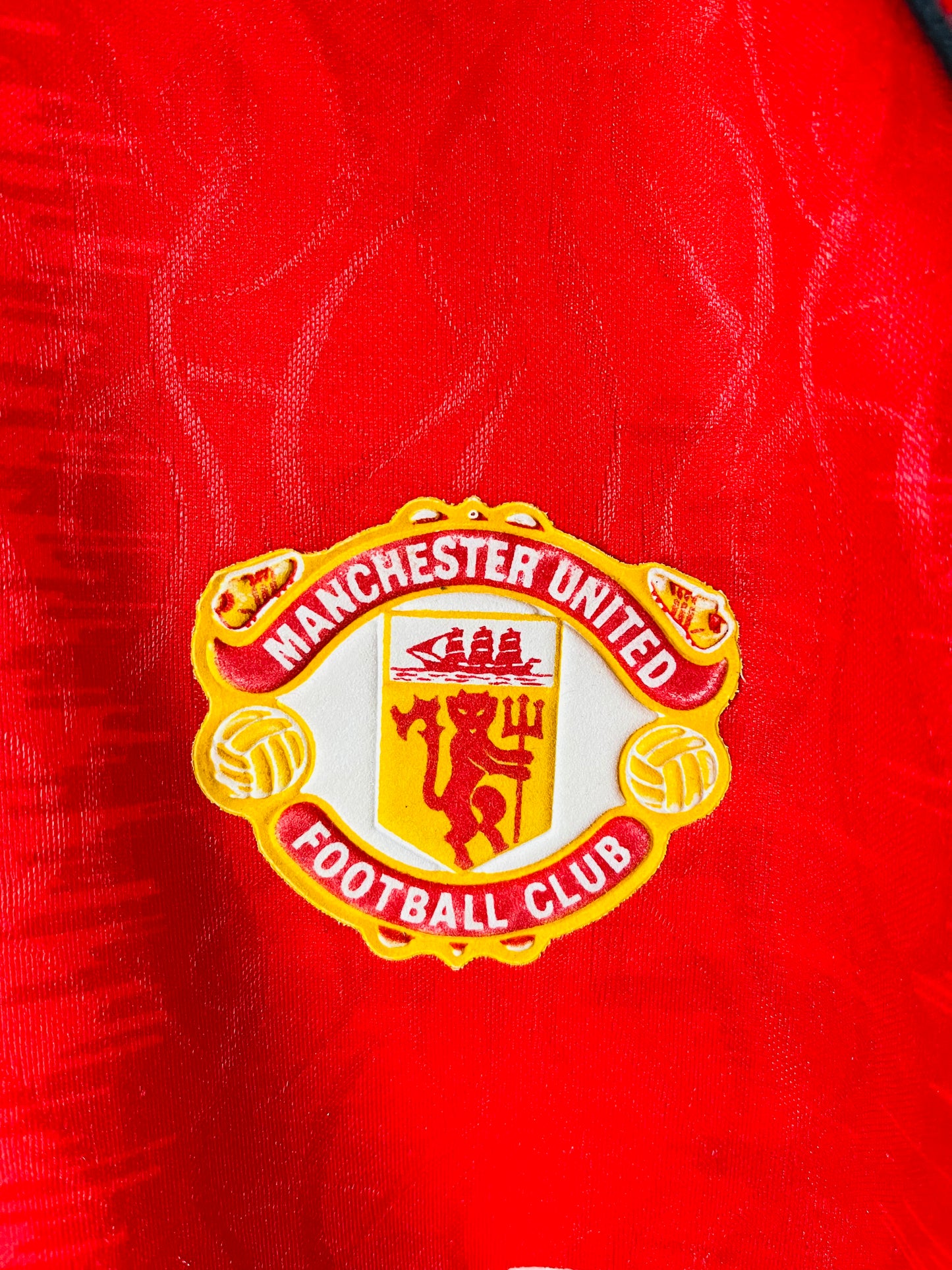 Manchester United home football shirt 1990/92 Large