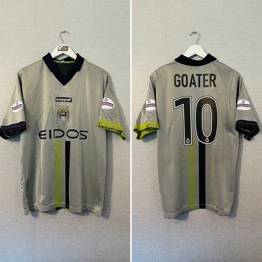 Manchester City away football shirt 2001/02 Goater Large