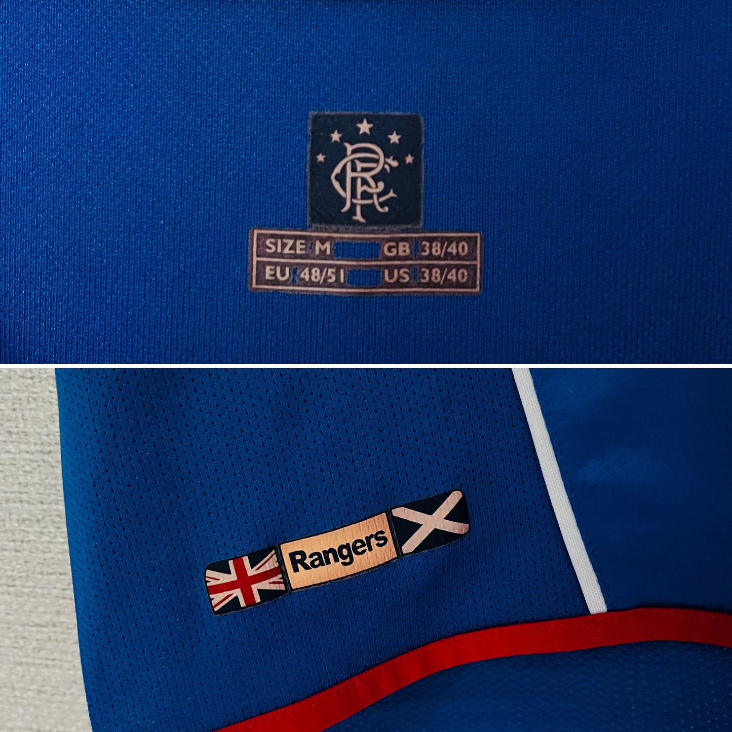 Glasgow Rangers home football shirt 2005/06 Ricksen Medium