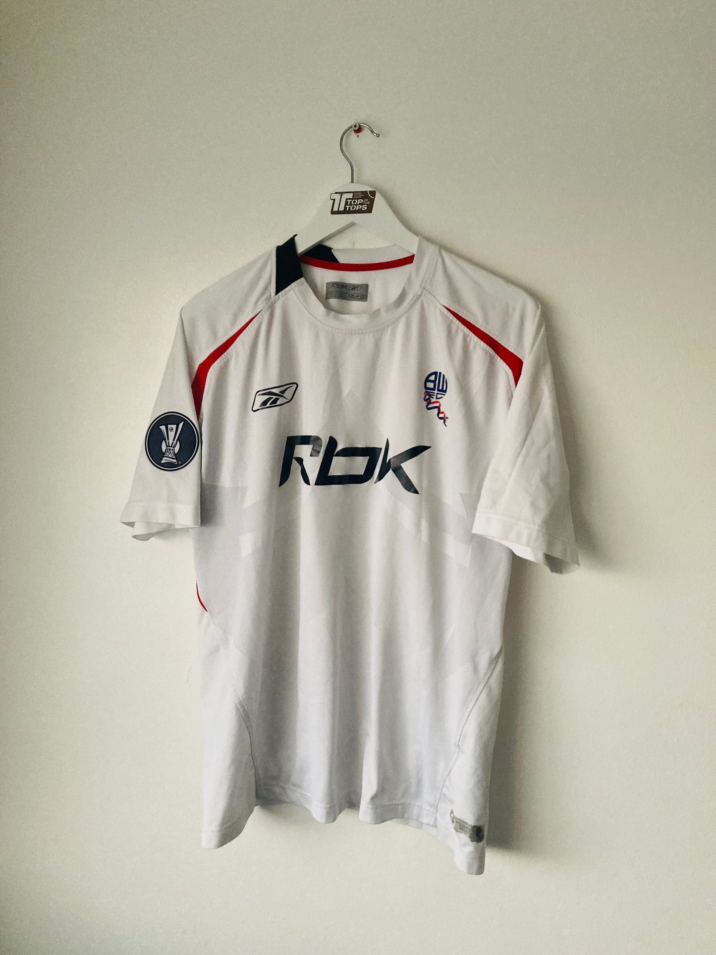 Bolton Wanderers home football shirt 2007/08 Stelios Large