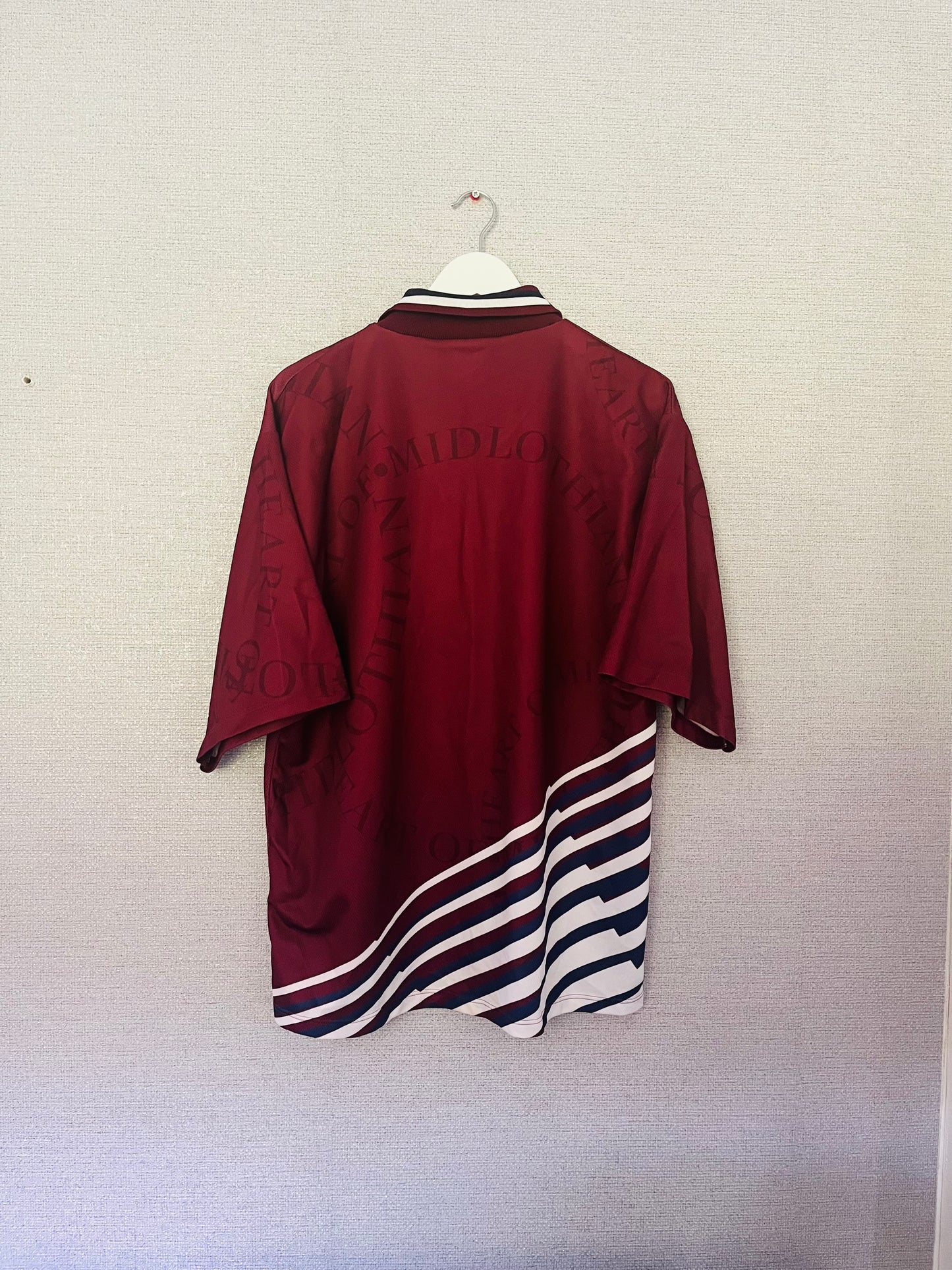 Heart of Midlothian Hearts home football shirt 1998/99 XL