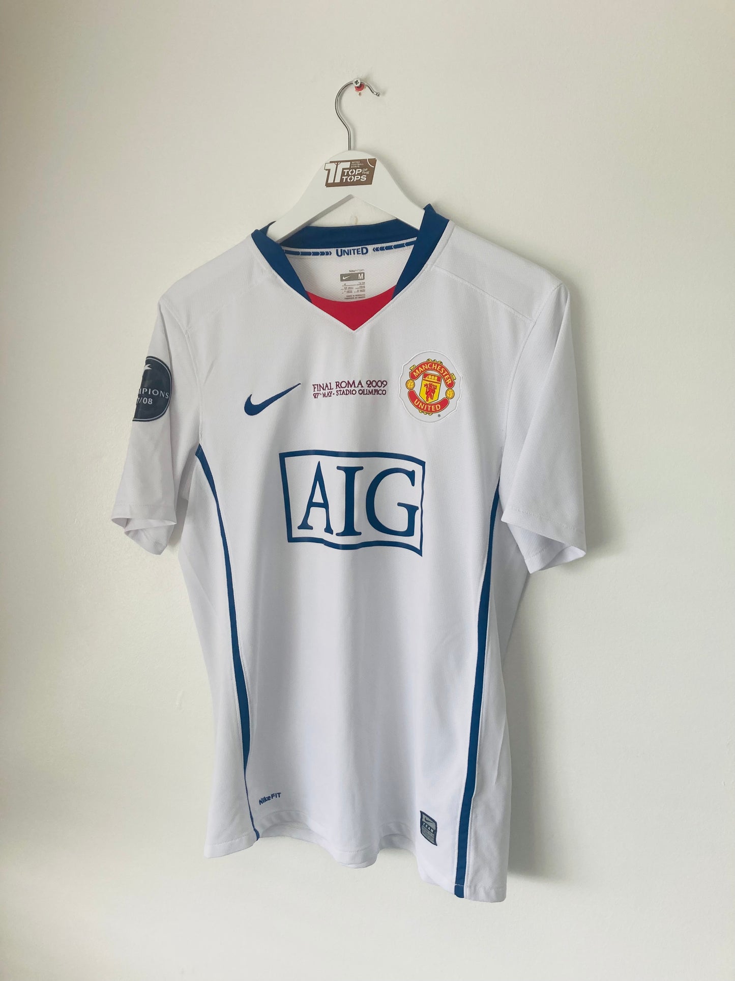 Manchester United away football shirt 2008/09 CR7 embroidered Medium