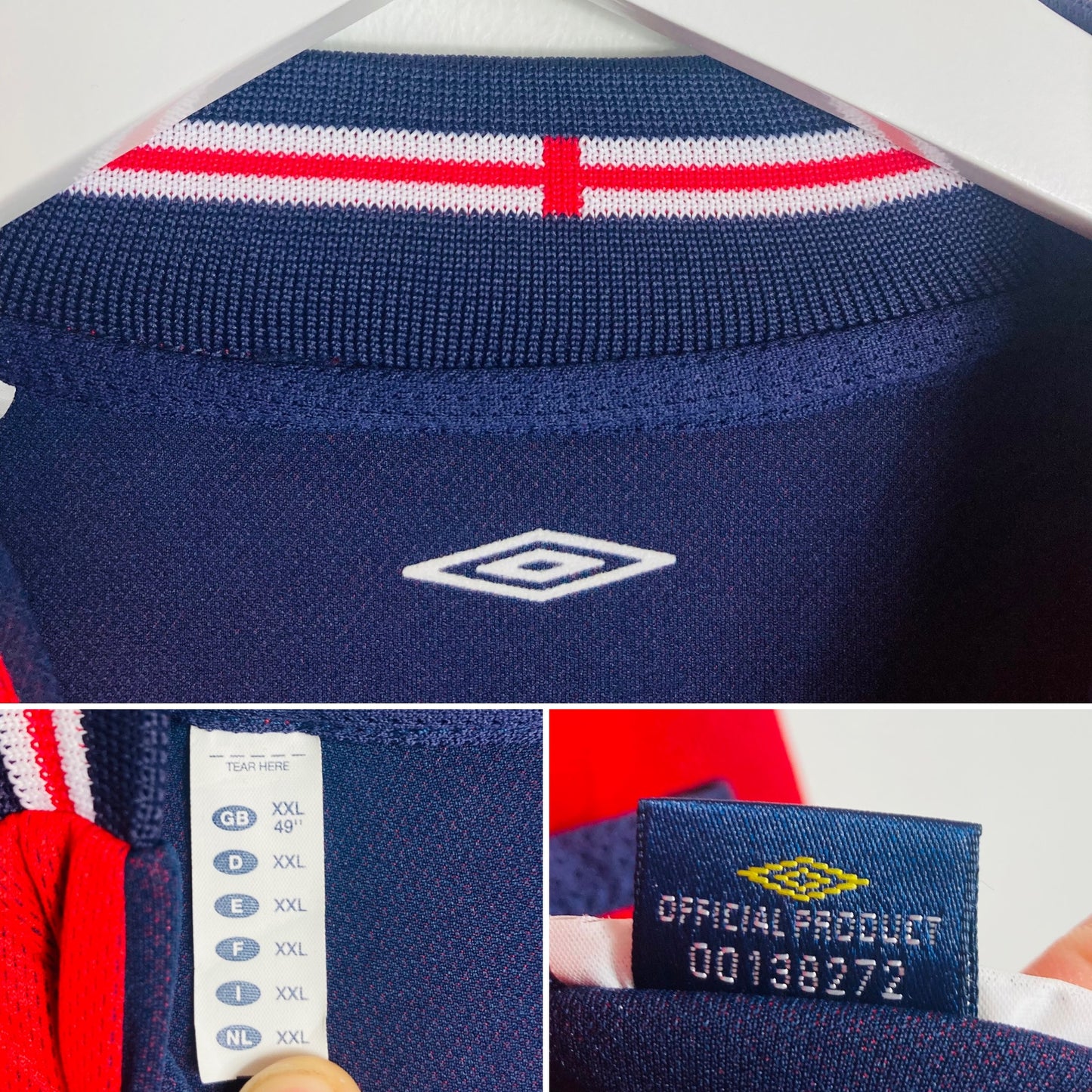England away football shirt
W/C 2002 Beckham XXL