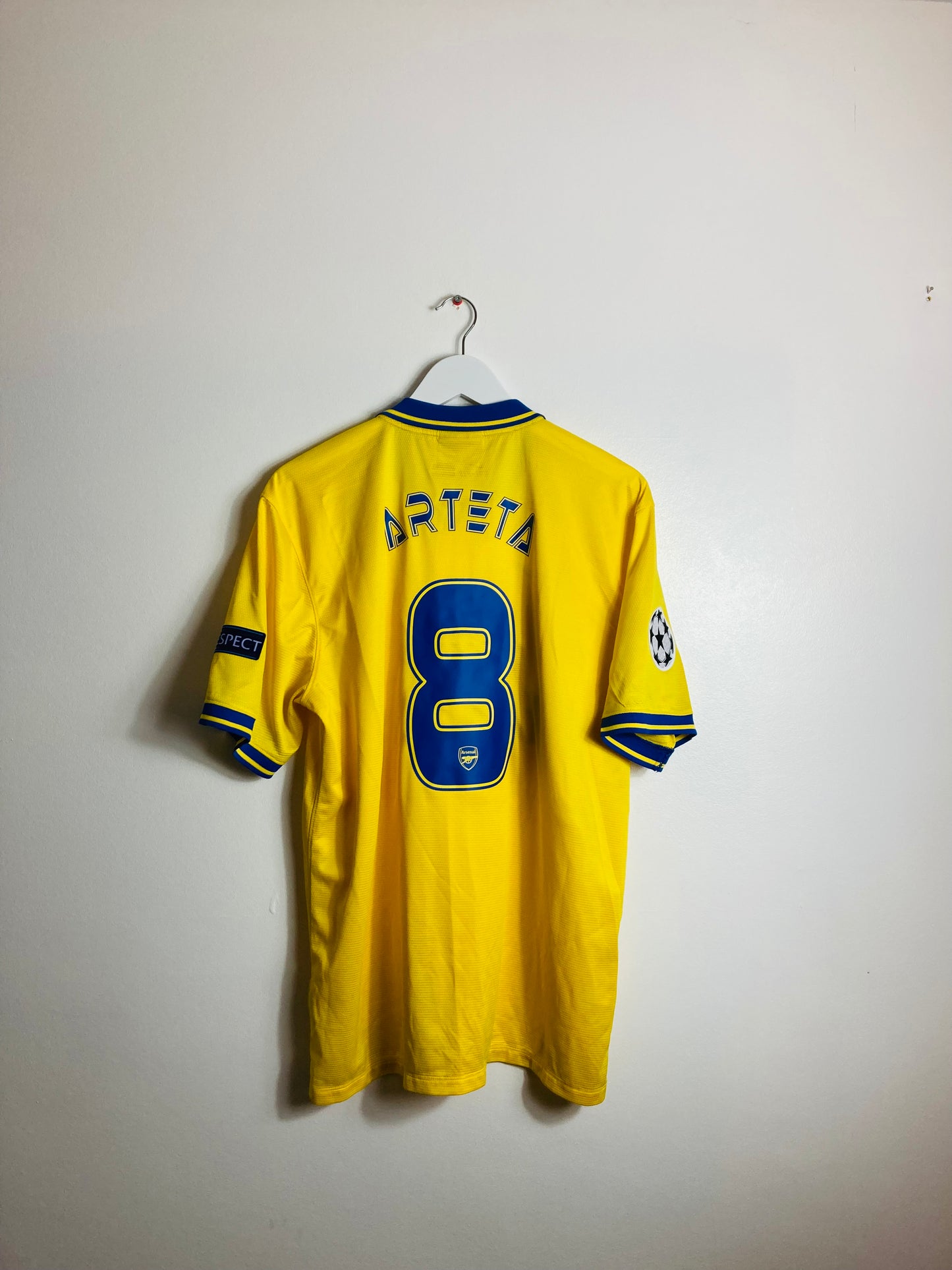 Arsenal away football shirt 2013/14 Arteta XL