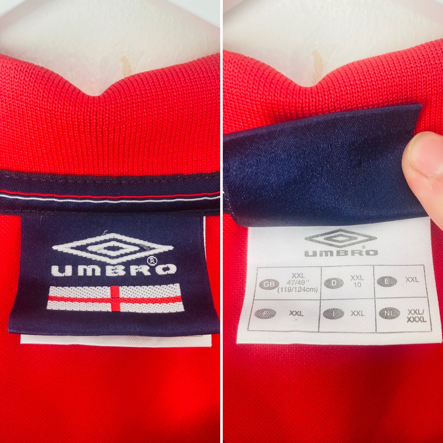 England training football shirt
1999/2000 XXL