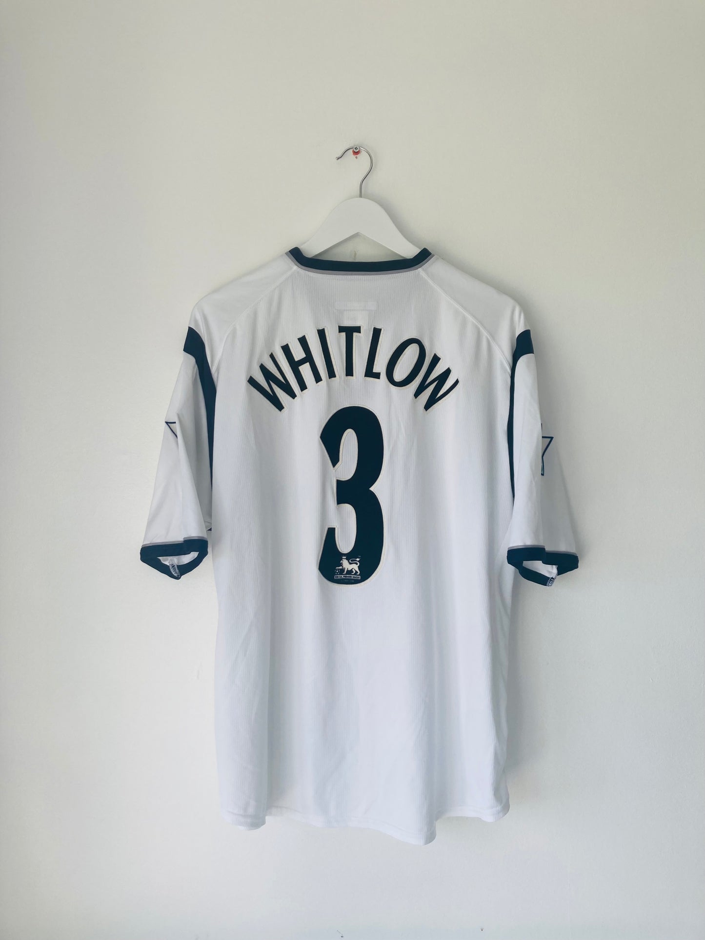 Bolton Wanderers home football shirt 2001/03 Mike Whitlow XL