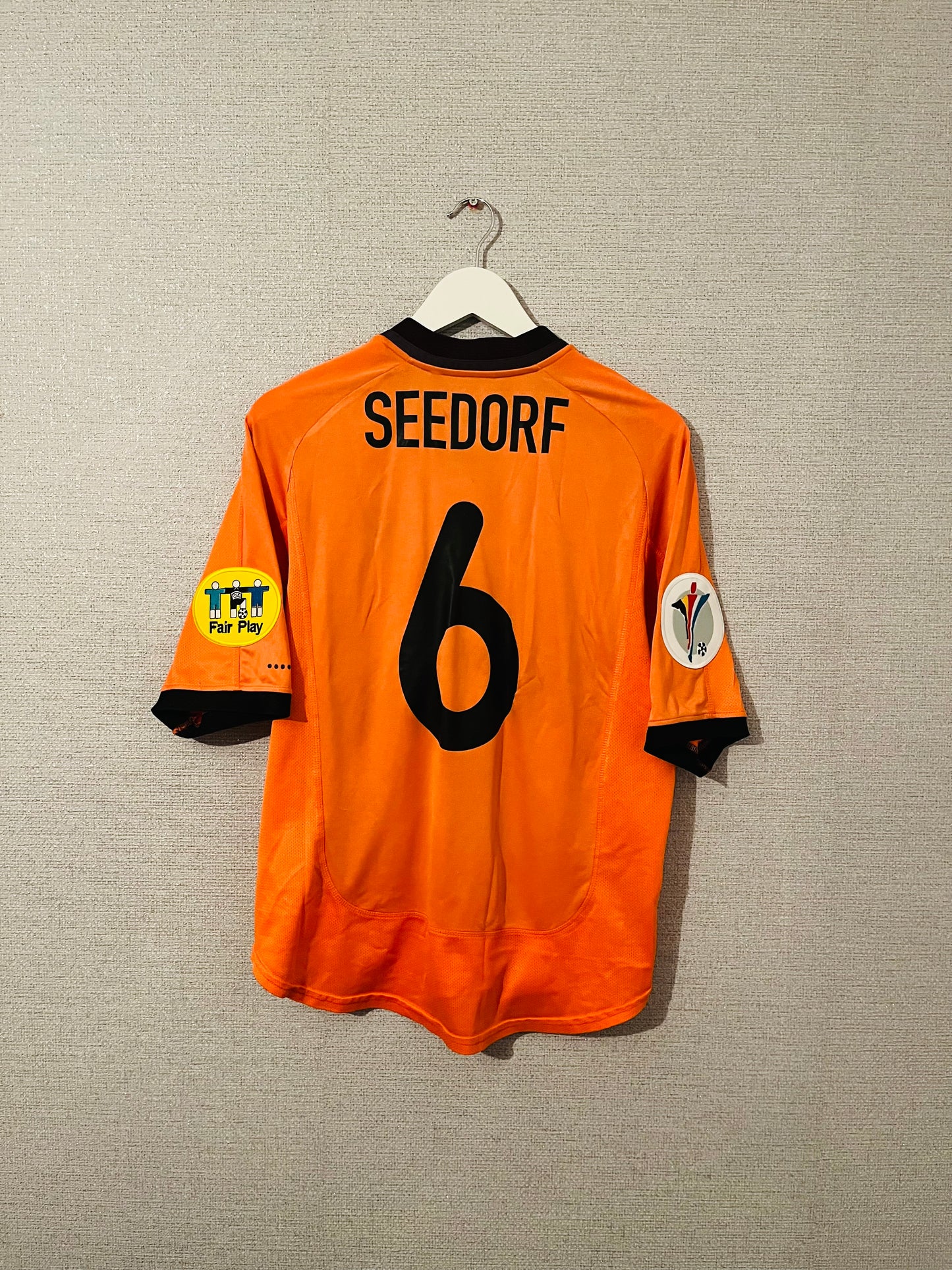 Holland Netherlands home football shirt Euro 2000 Seedorf Medium