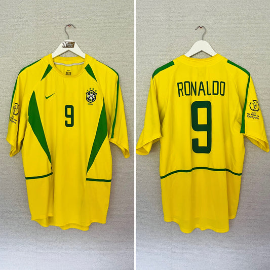 Brazil home football shirt            W/C 2002 R9 XL