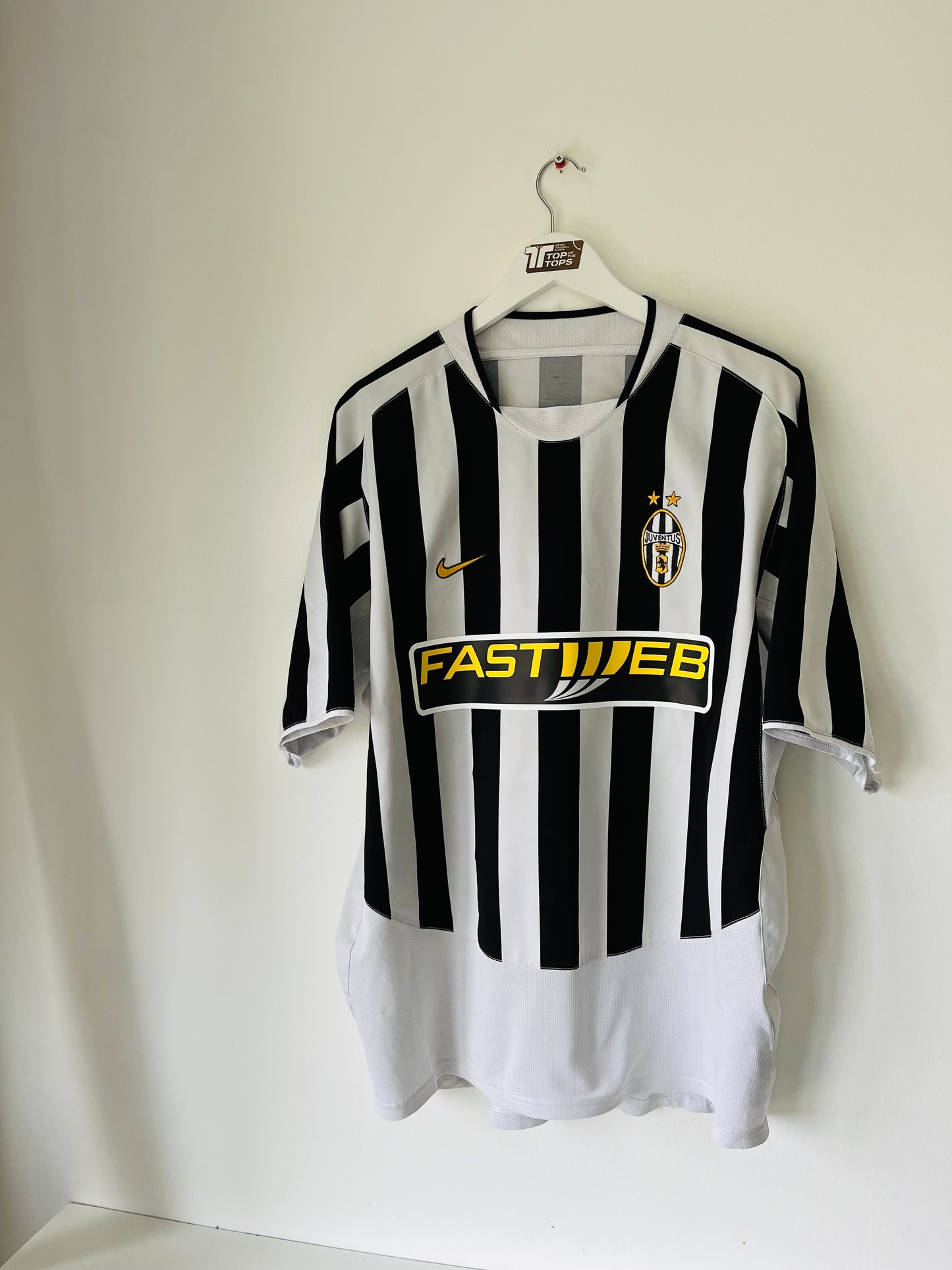 Juventus home football shirt 2003/04 Nedved XL