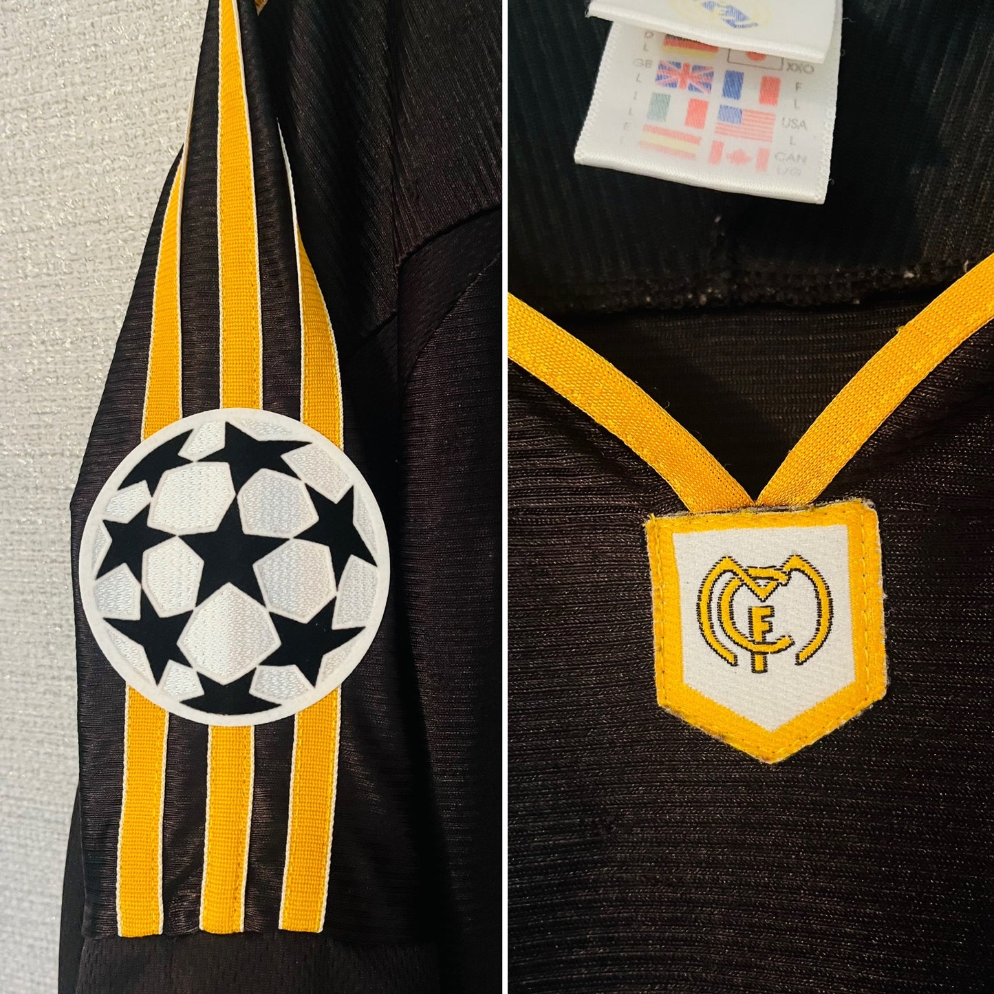 Real Madrid away football shirt 1999/2001 Redondo Large