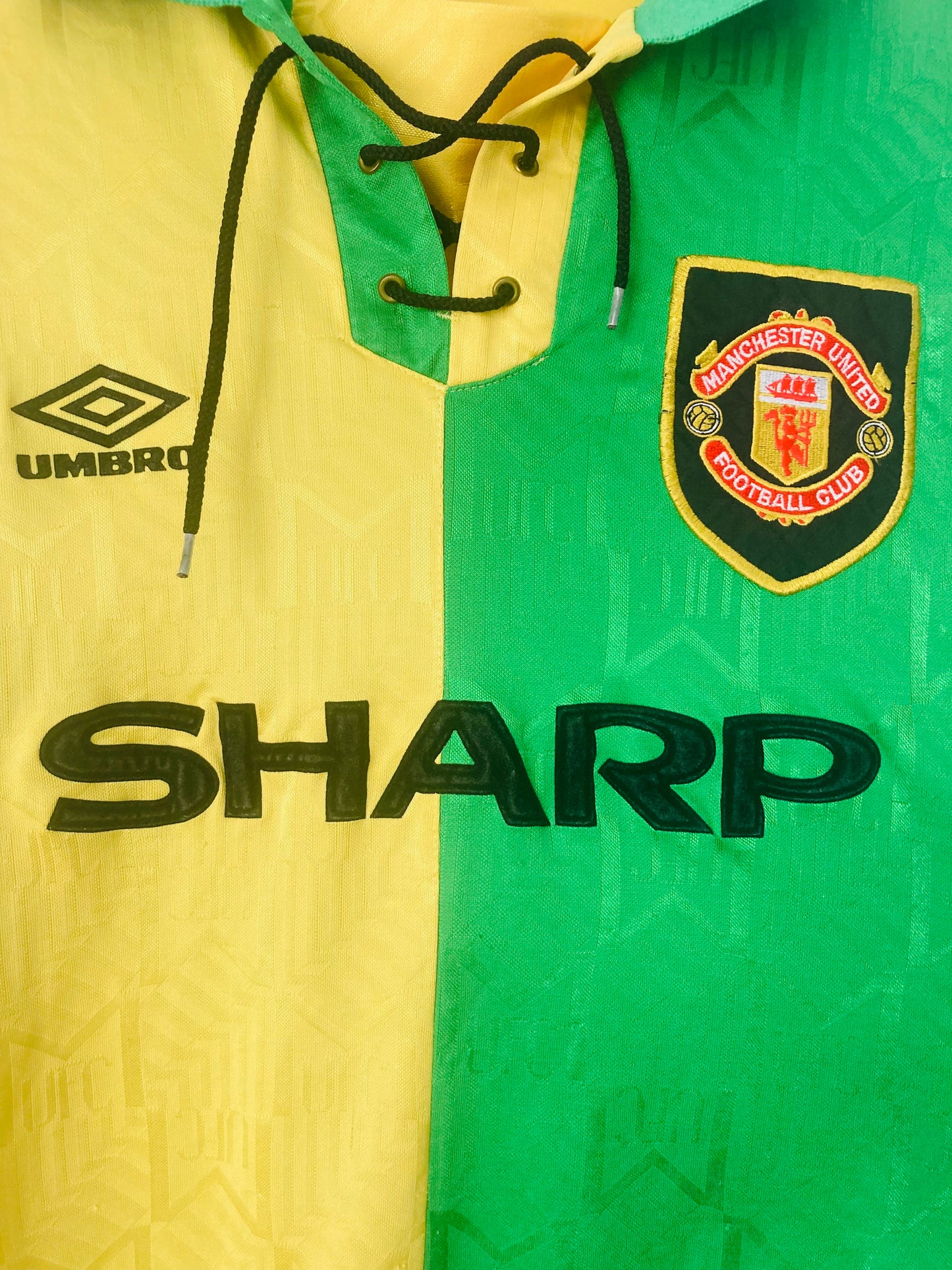 Manchester United third football shirt 1992/94 Newton Heath Cantona XL