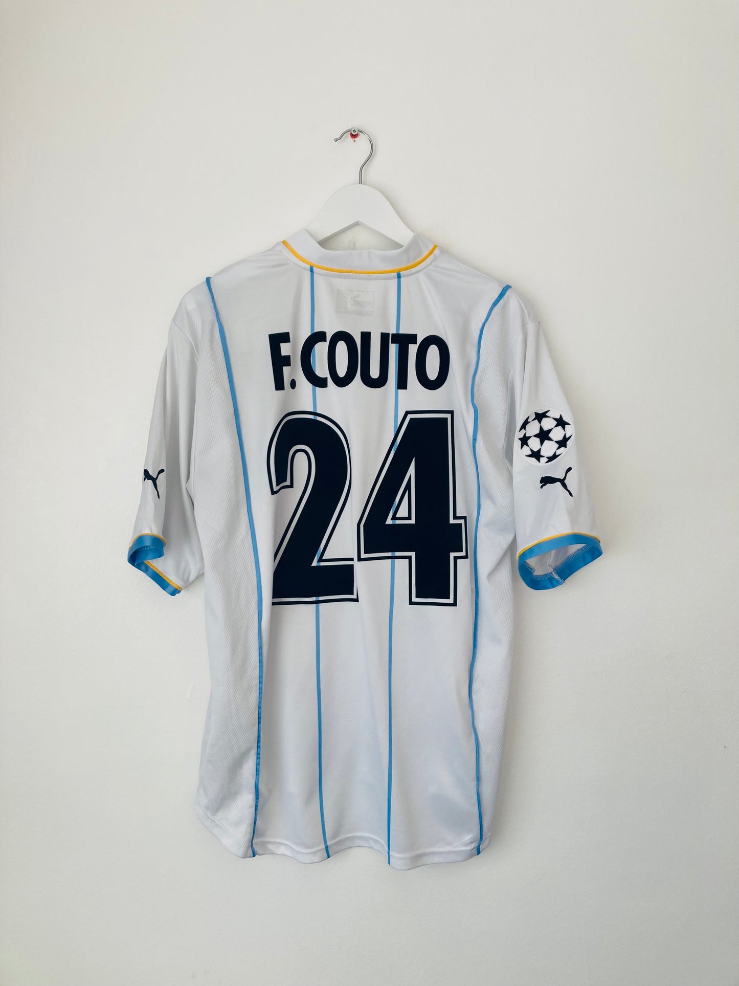 Lazio European Away football shirt 2001/02 Couto Large