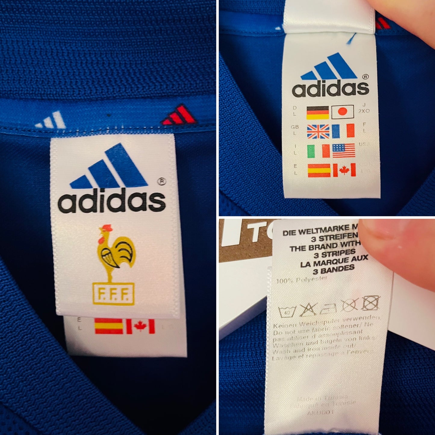France home football shirt          W/C 2002 Zidane Large