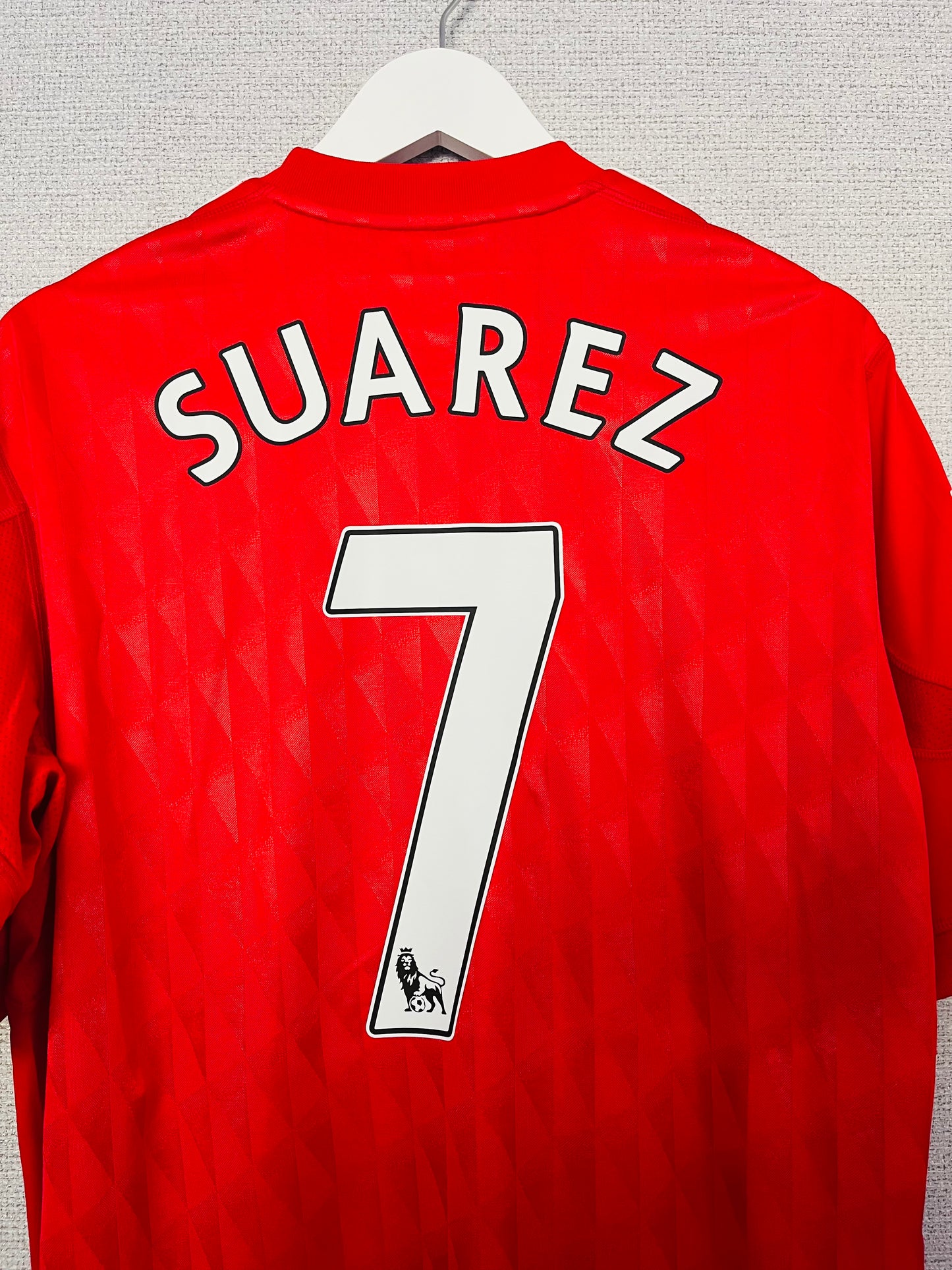 Liverpool home football shirt 2010/12 Suarez Large