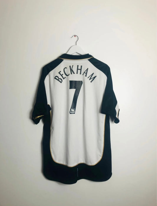 Manchester United away & third football shirt (reversible version)
Beckham XL 2001/02