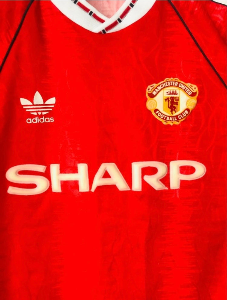 Manchester United home football shirt 1990/92 medium