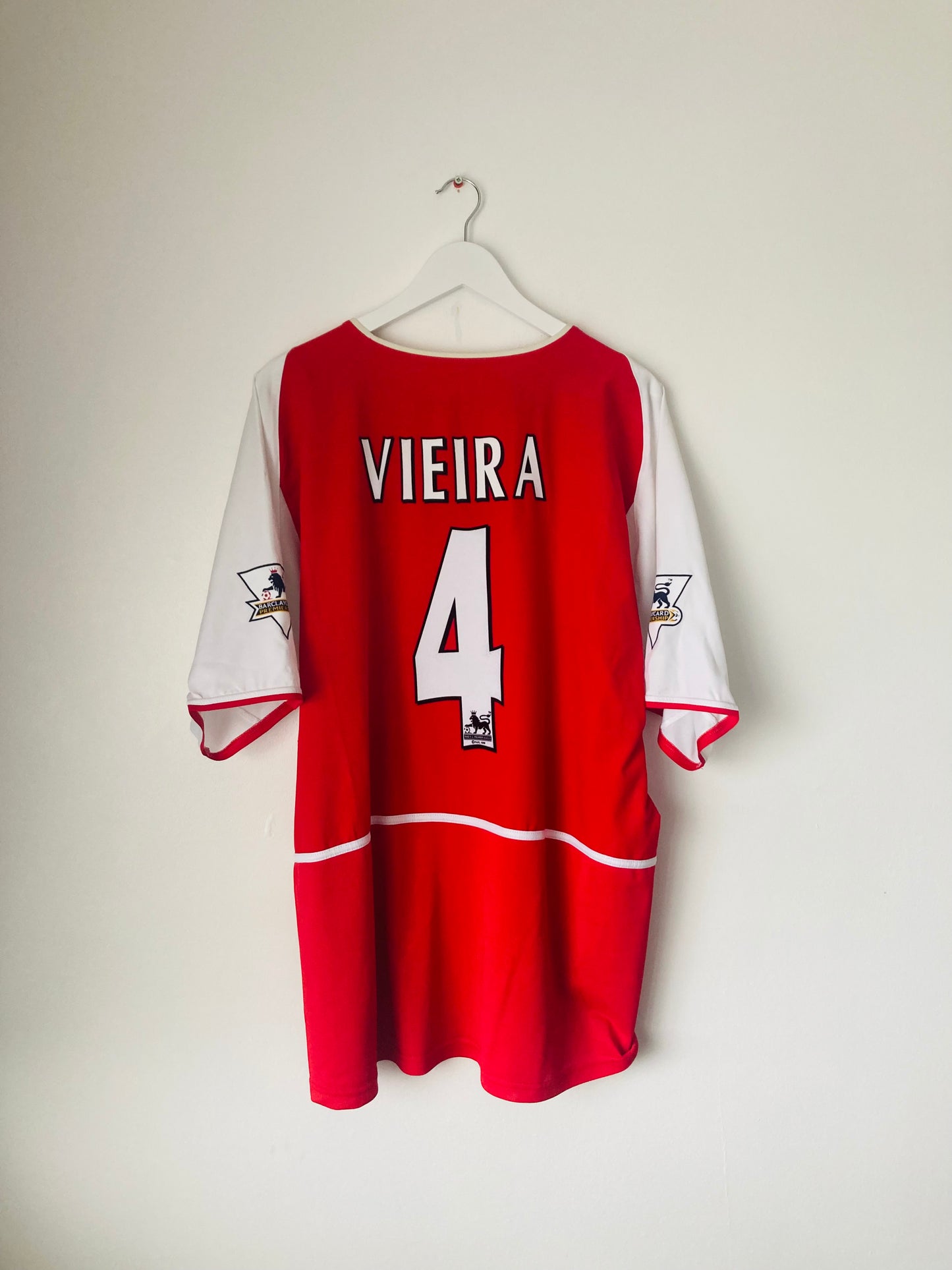 Arsenal home football shirt 2002/04 Vieira XXL