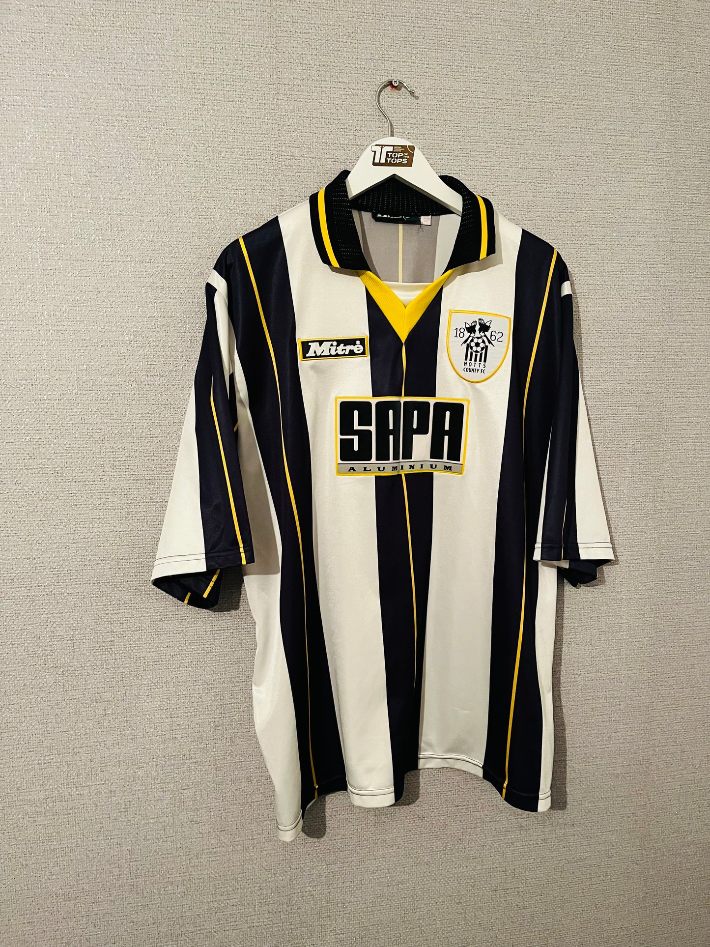 Notts County home football shirt 1996/97 XXL