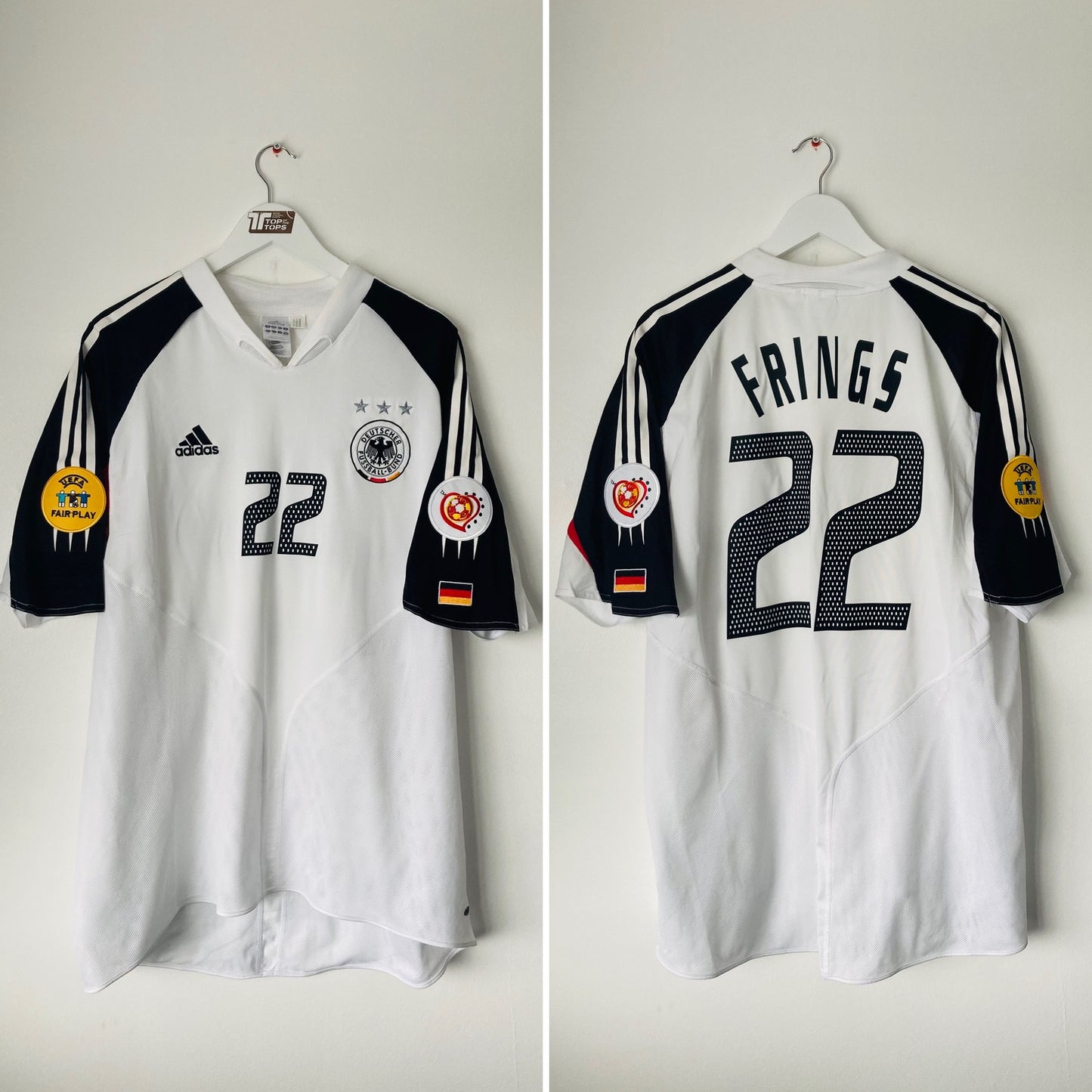 Germany home football shirt Euro 2004 Frings XXL