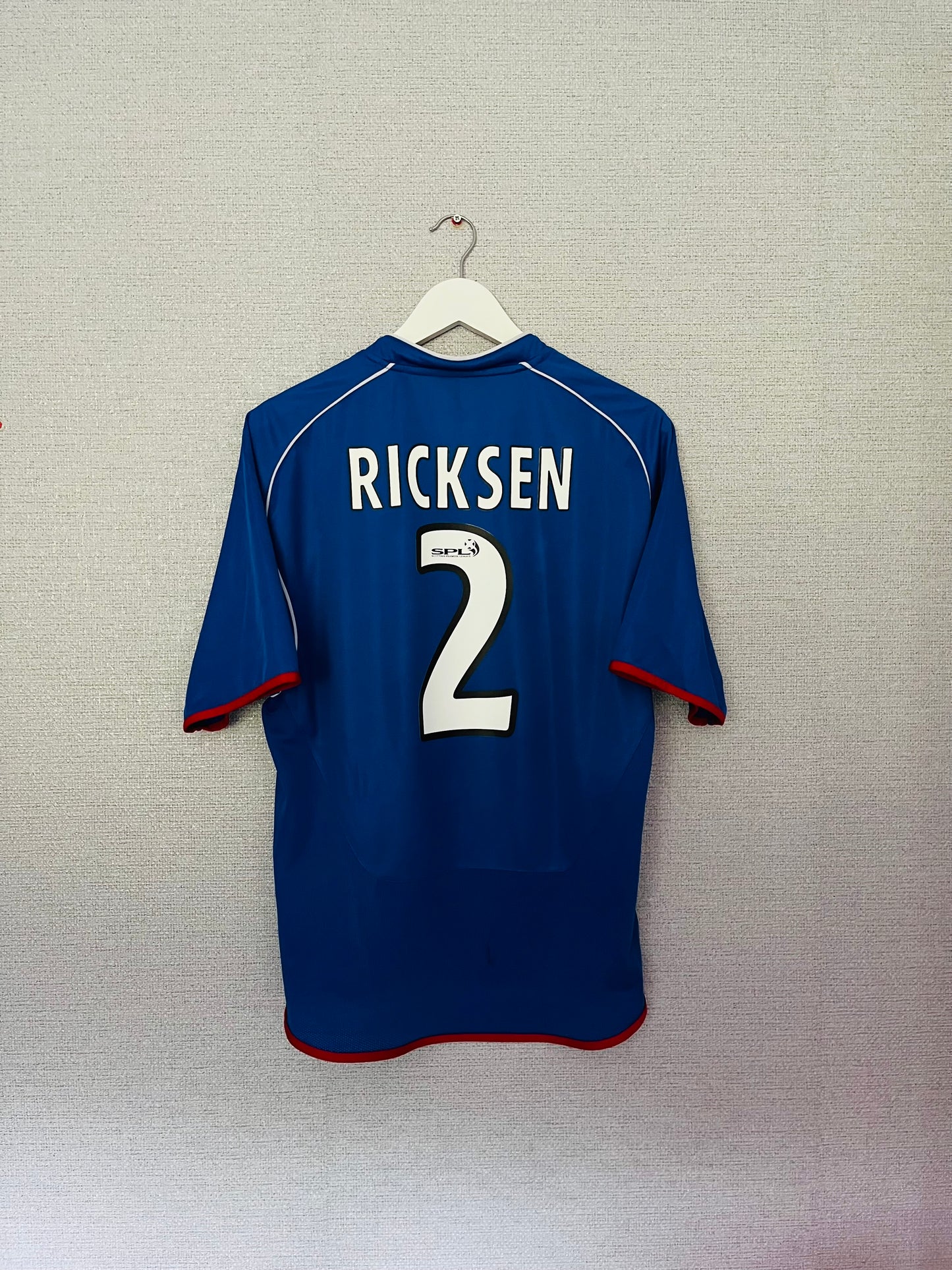 Glasgow Rangers home football shirt 2005/06 Ricksen Medium