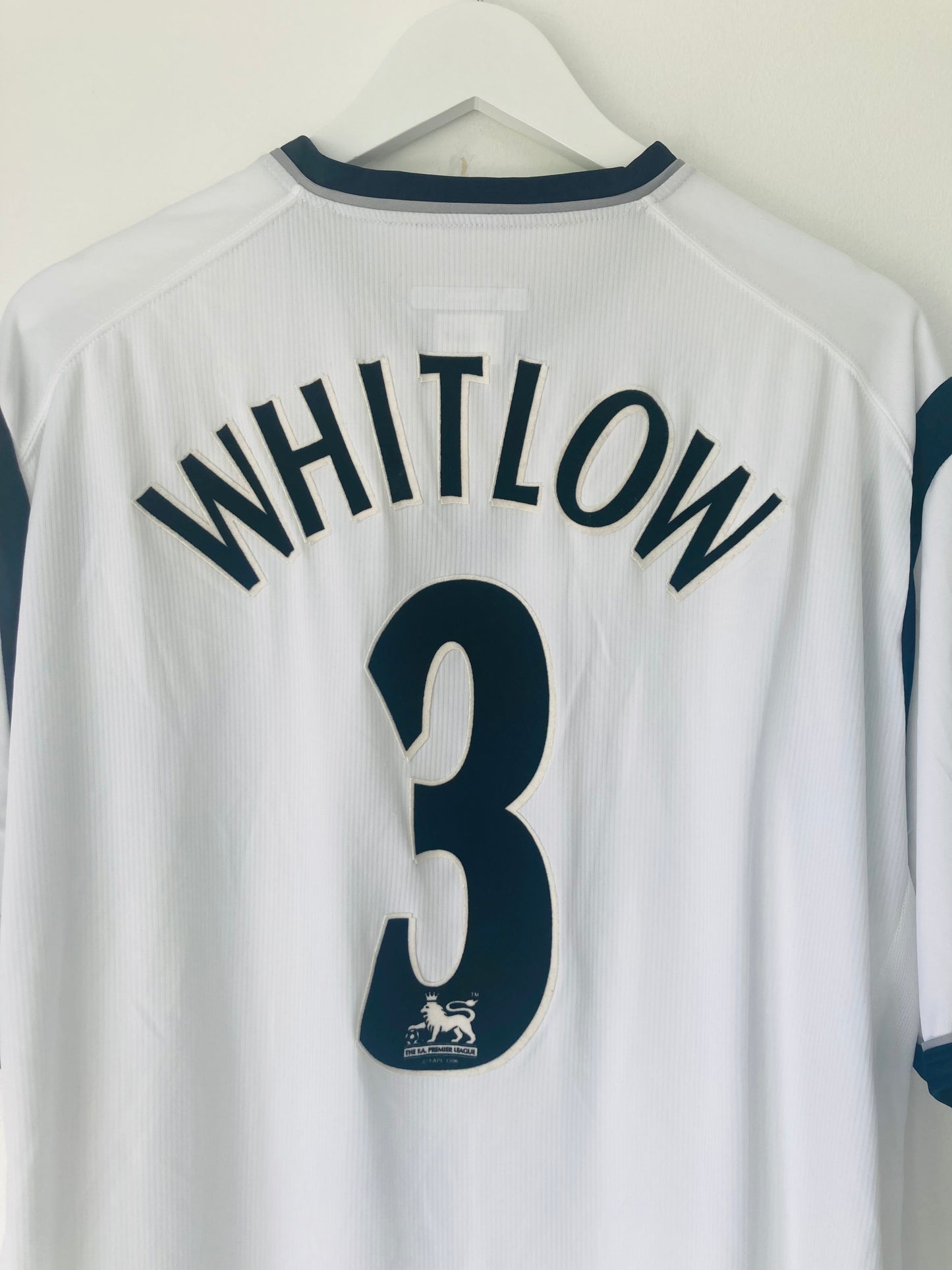 Bolton Wanderers home football shirt 2001/03 Mike Whitlow XL