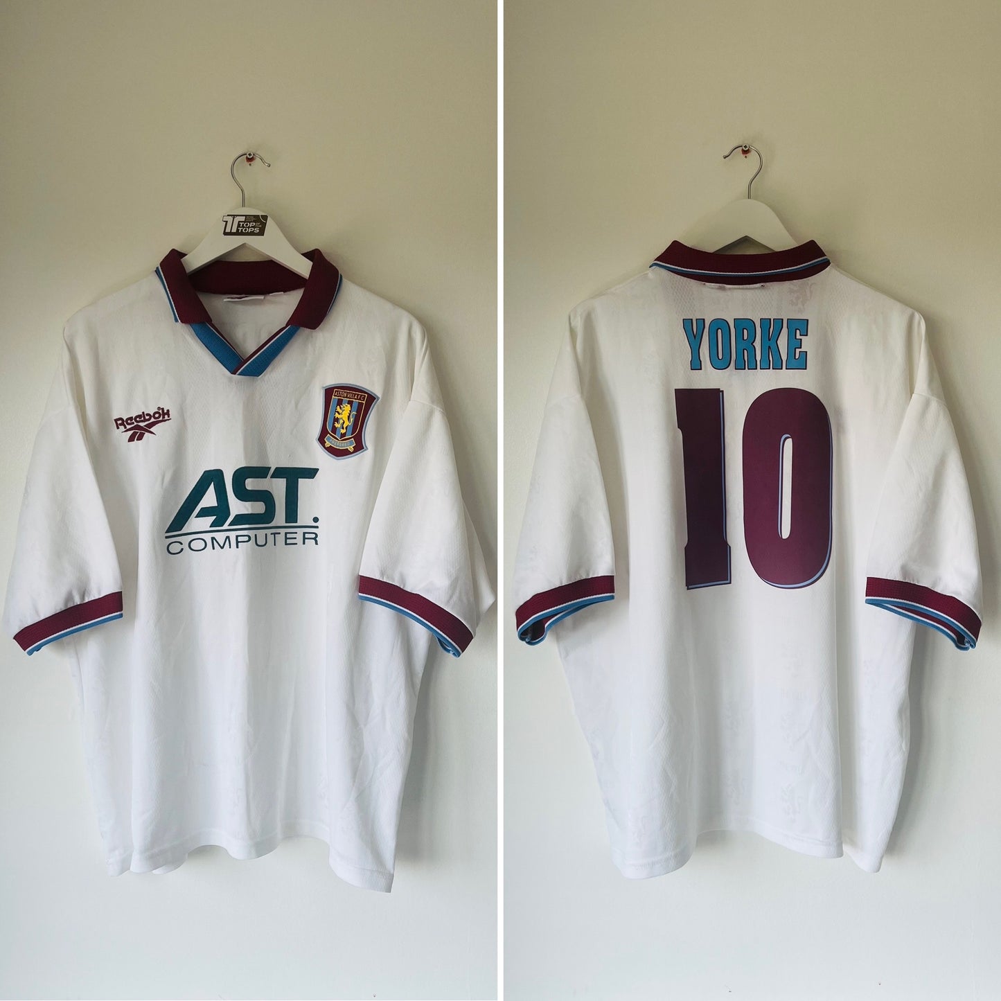 Aston Villa away football shirt
1996/98 Yorke XXL
