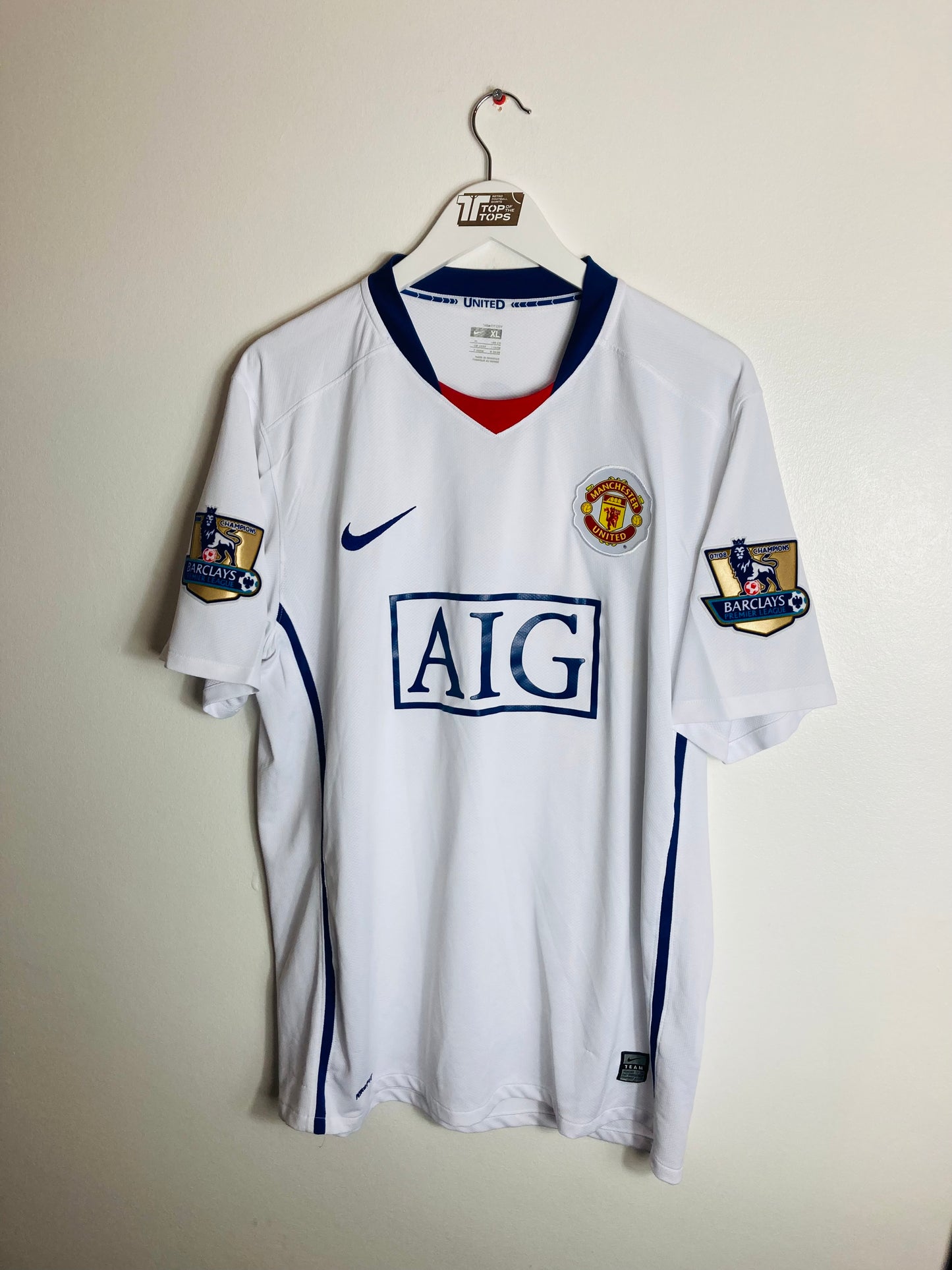 Manchester United away football shirt 2008/09 Giggs XL
