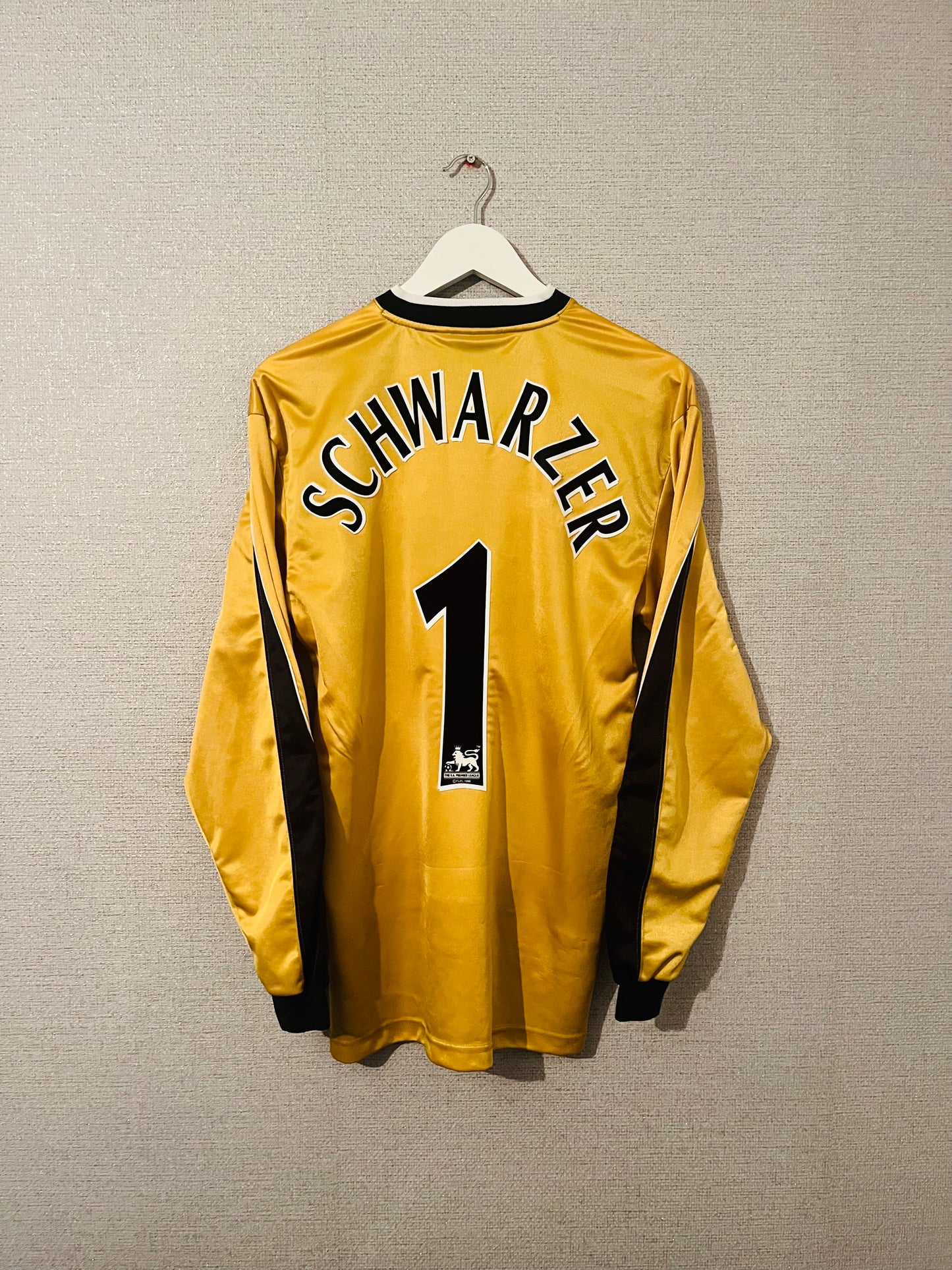 Middlesbrough goalkeeper football shirt 2003/04 Schwarzer Medium