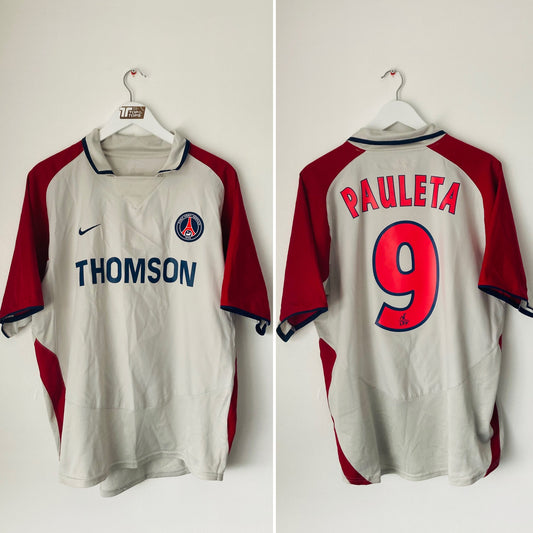 PSG away football shirt 2003/04 Pauleta Large