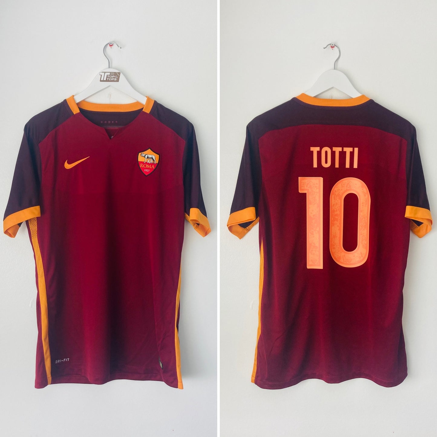 Roma home football shirt 2015/16 player version Totti Large
