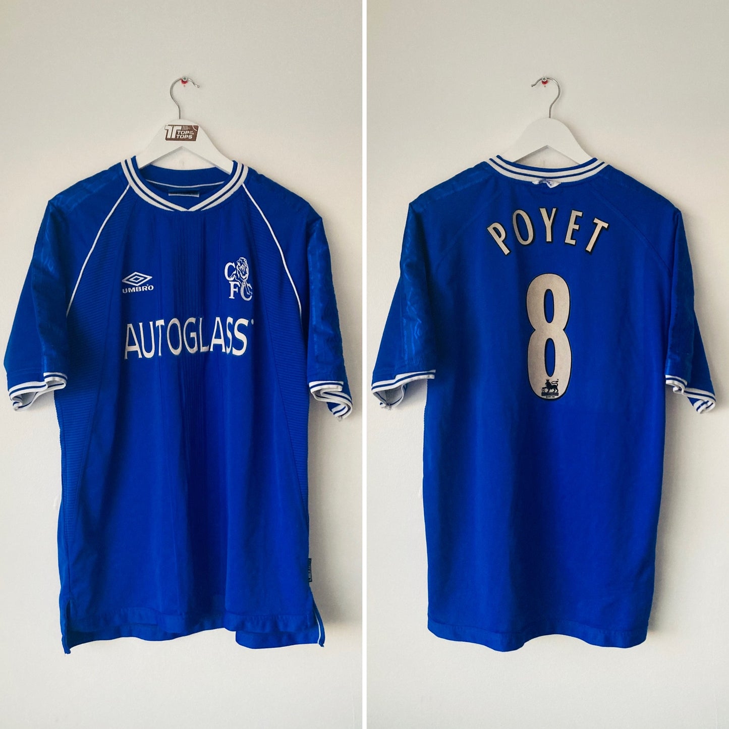 Chelsea home football shirt
1999/2000 Poyet XL