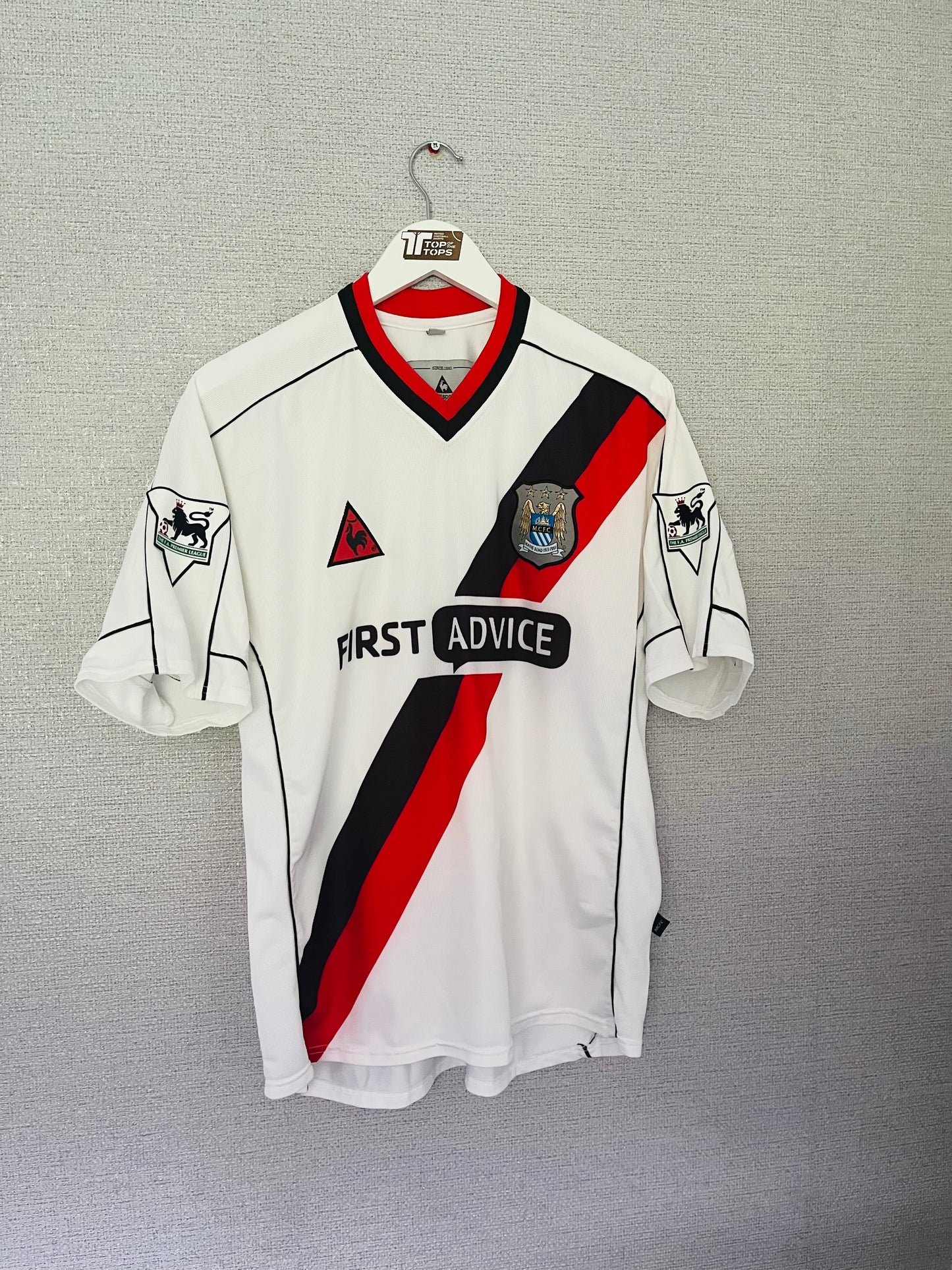 Manchester City away football shirt 2002/03 Foe Medium