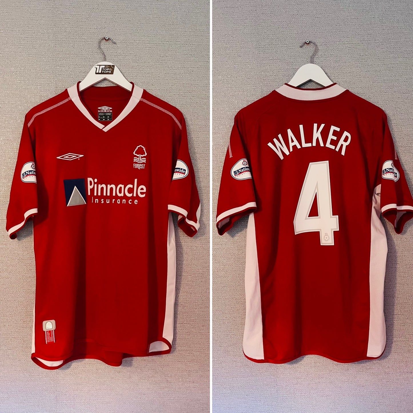 Nottingham Forest home football shirt 2002/03 Walker Large