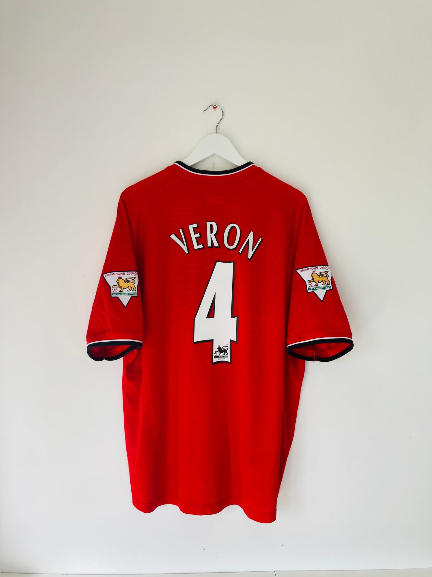 Manchester United home football shirt 2001/02 Veron XXL