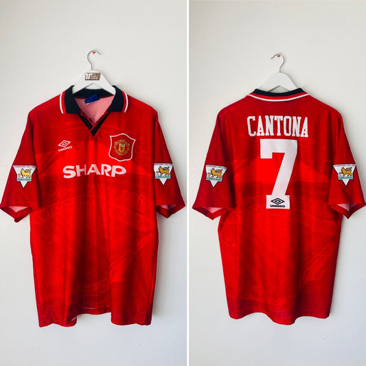Manchester United home football shirt 1994/95 Cantona XL