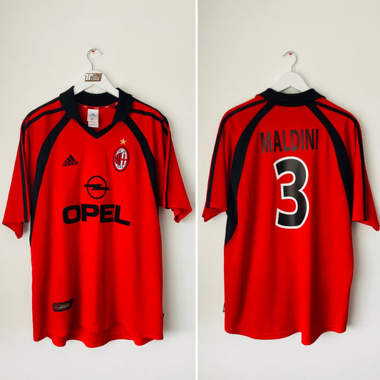 AC Milan third football shirt 2001/02 Maldini XL