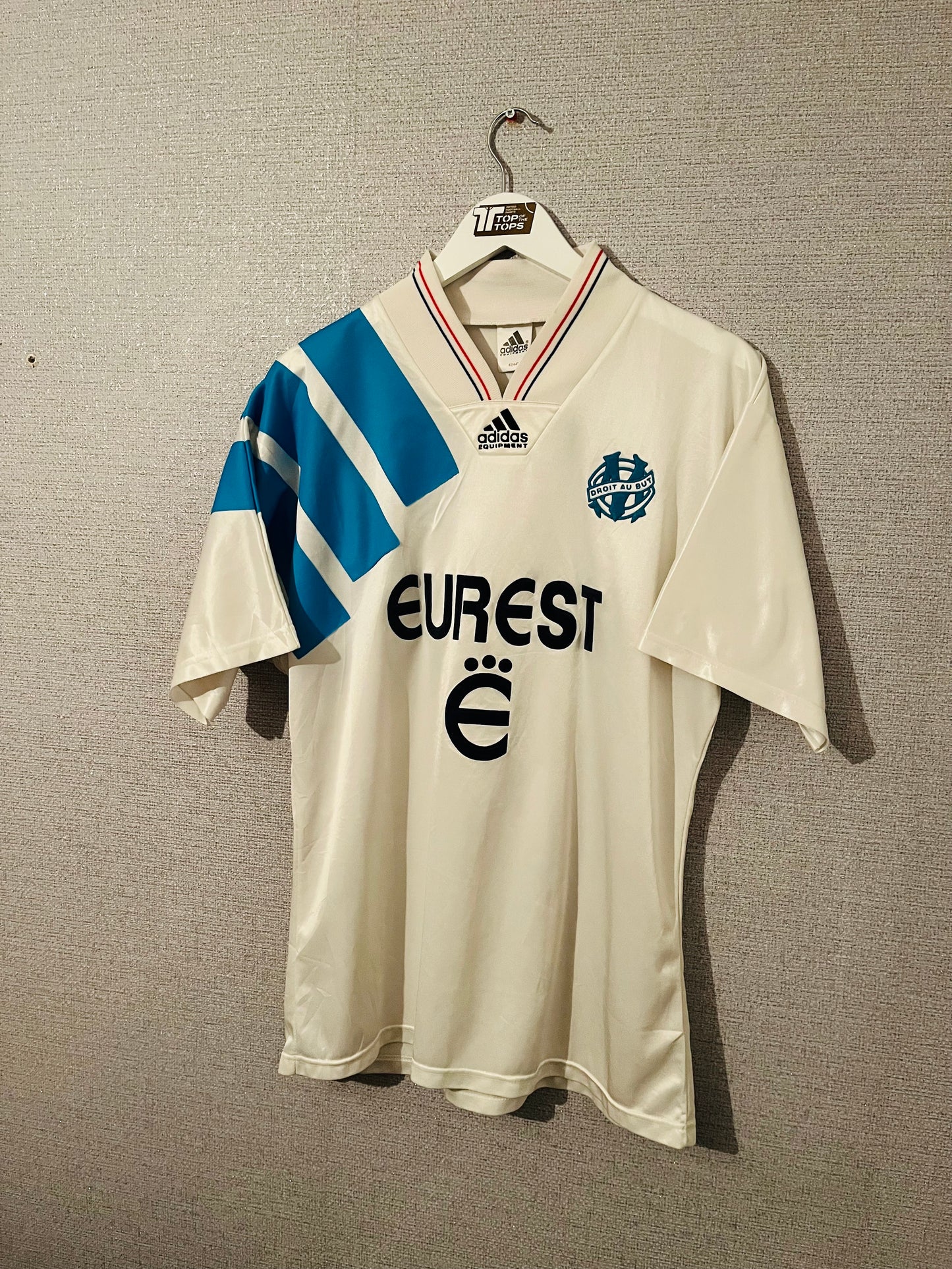 Olympique Marseille home football shirt 1992/93 Large