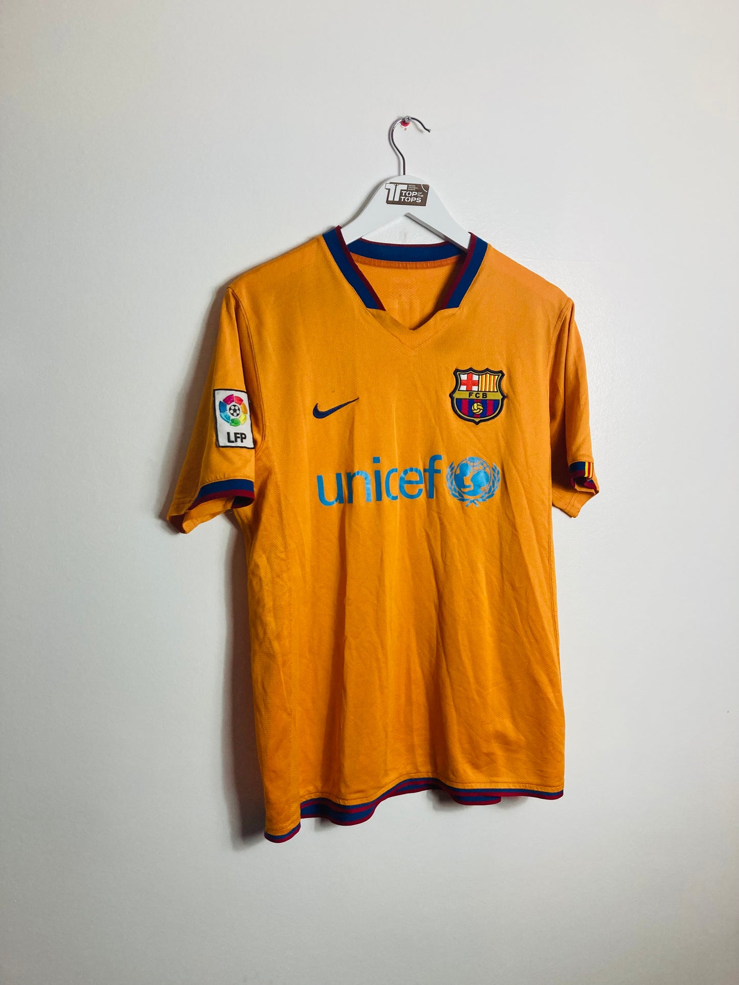 Barcelona third football shirt 2007/08 Ronaldinho Medium