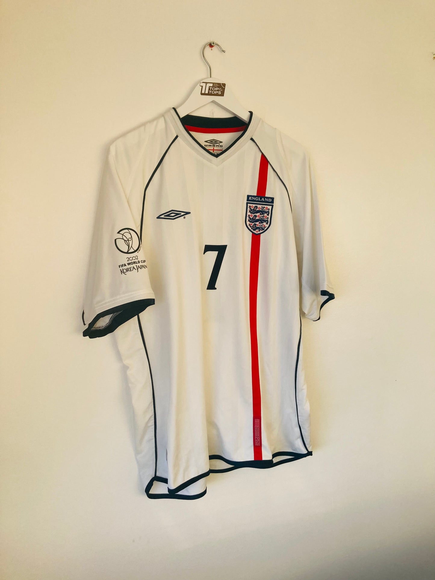 England home football shirt W/C 2002 Beckham XXL