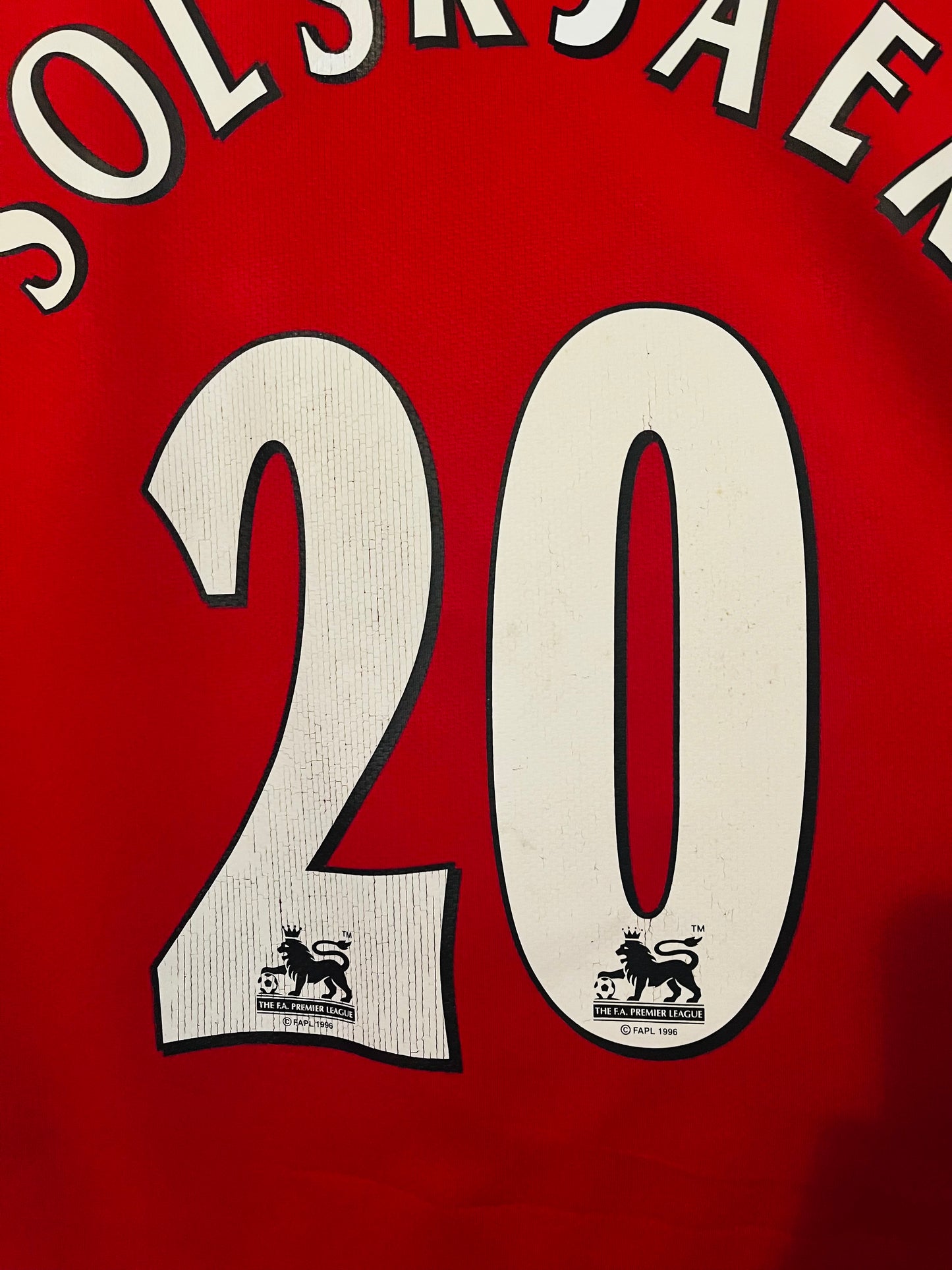 Manchester United home football shirt 2006/07 Solskjaer Medium