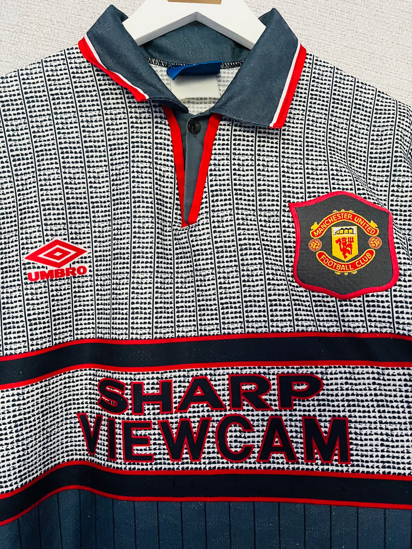 Manchester United away football shirt 1995/96 Scholes Large
