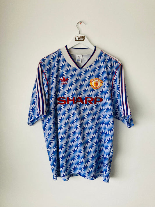 Manchester United away football shirt 1990/92 Large