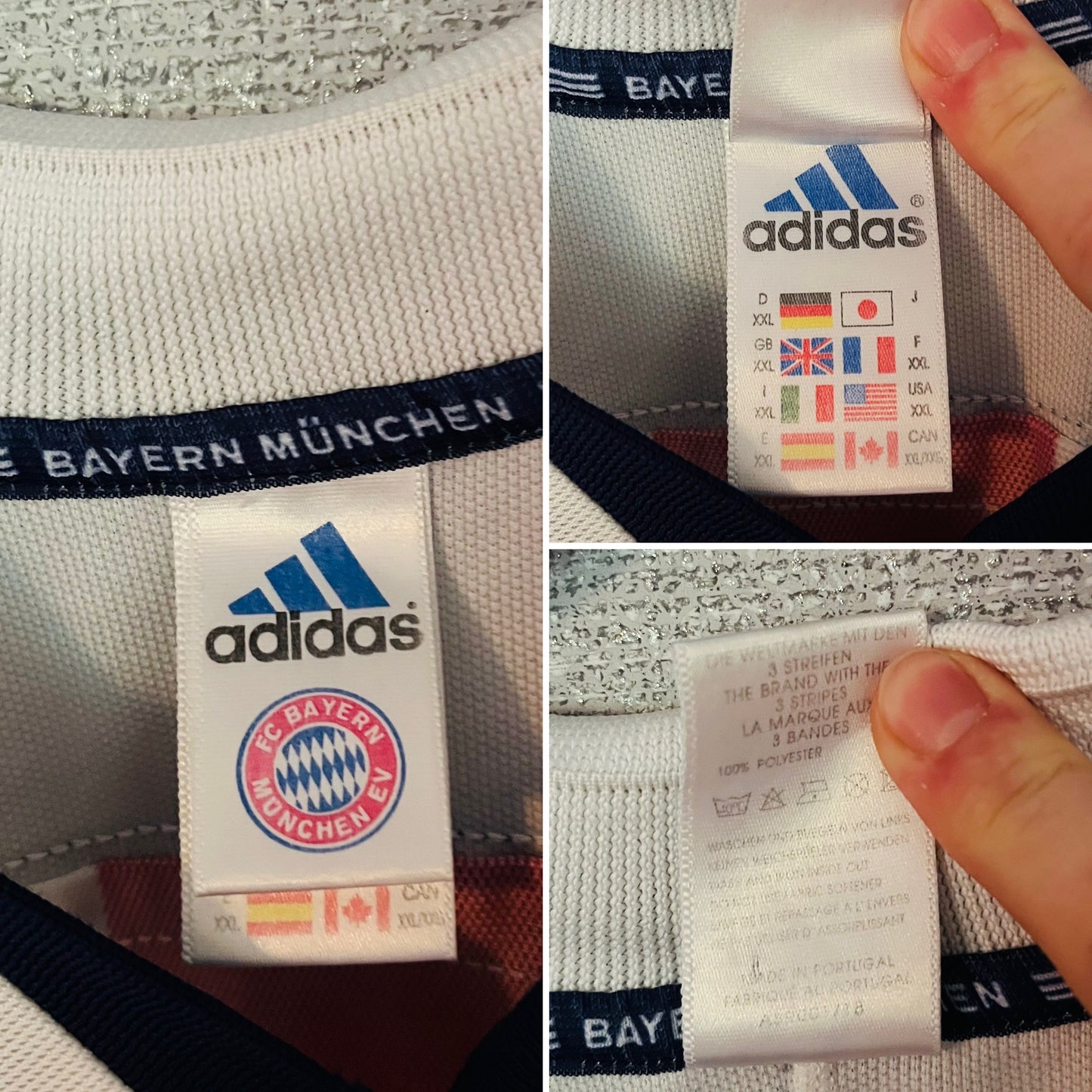 Bayern Munich away football shirt 2000/01 Elber XXL