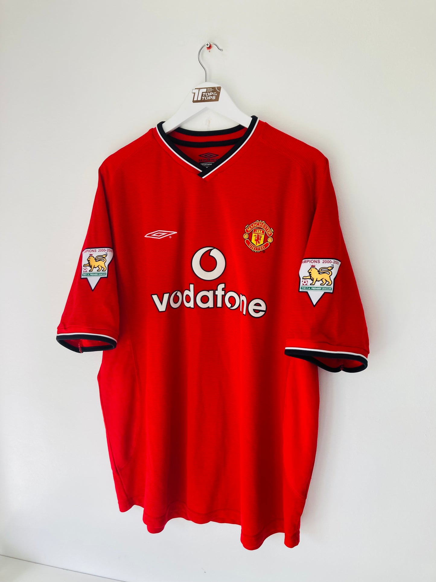 Manchester United home football shirt 2001/02 Veron XXL