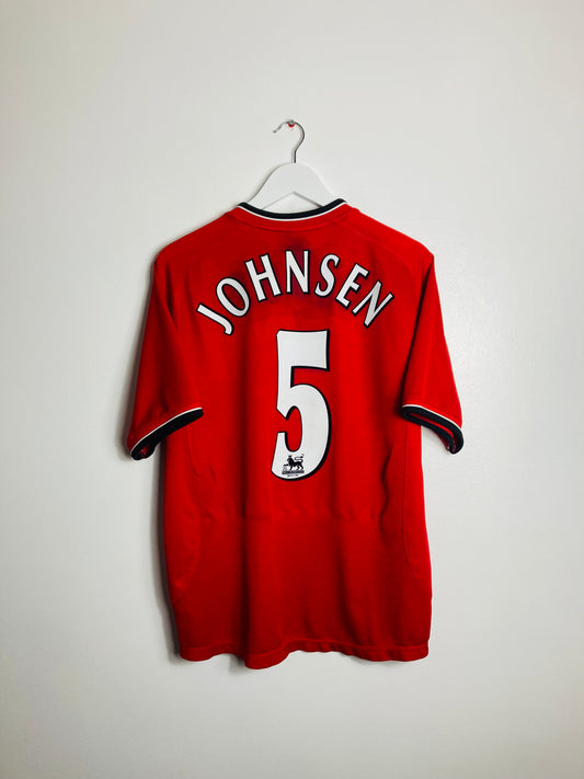 Manchester United home football shirt
2000/02 Johnsen Medium