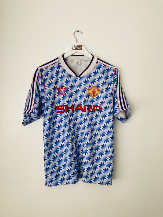 Manchester United away football shirt 1990/92 Medium