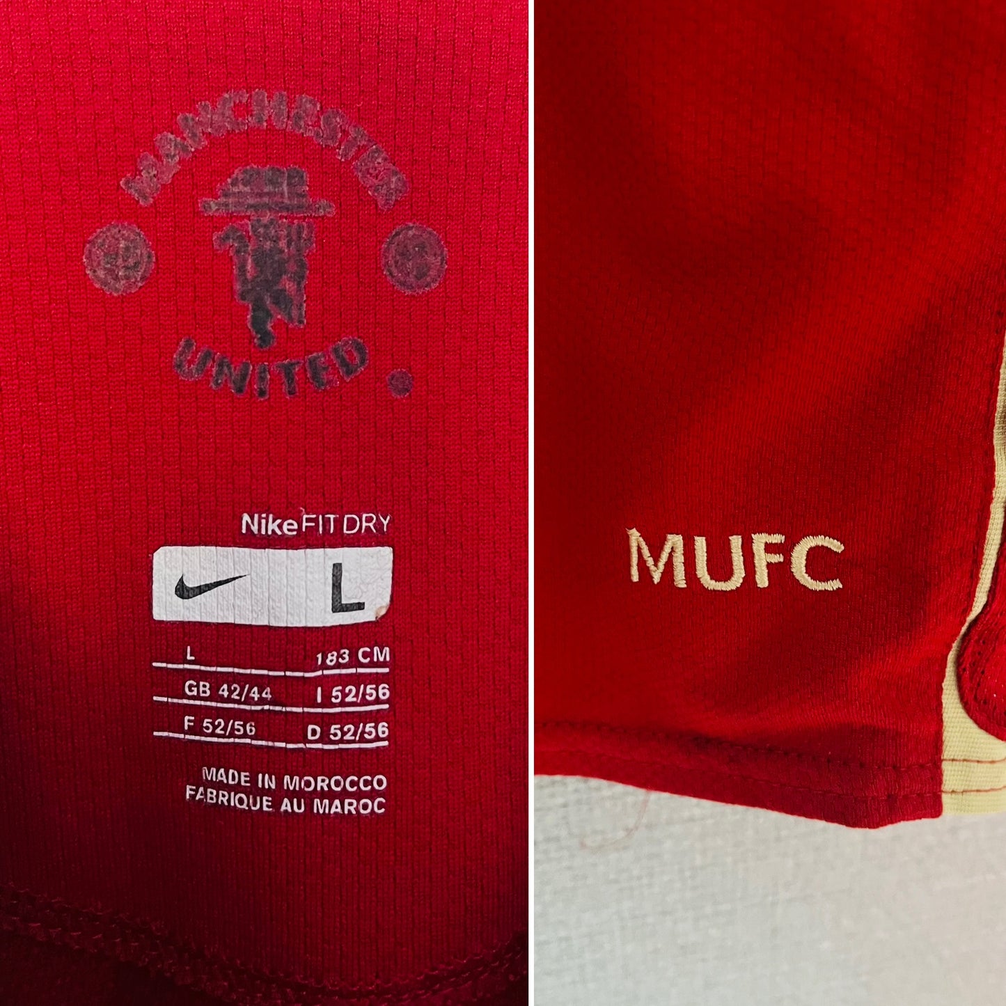 Manchester United home football shirt 2006/07 Larsson Medium